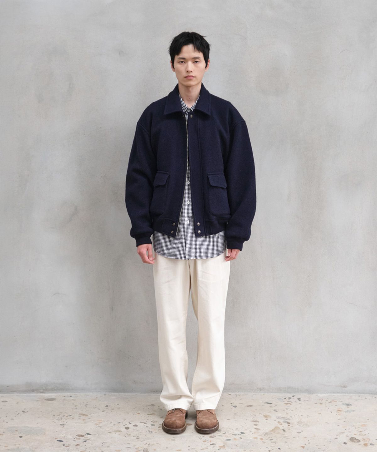 홀리선(HORLISUN) Irish Wool Jacket Navy