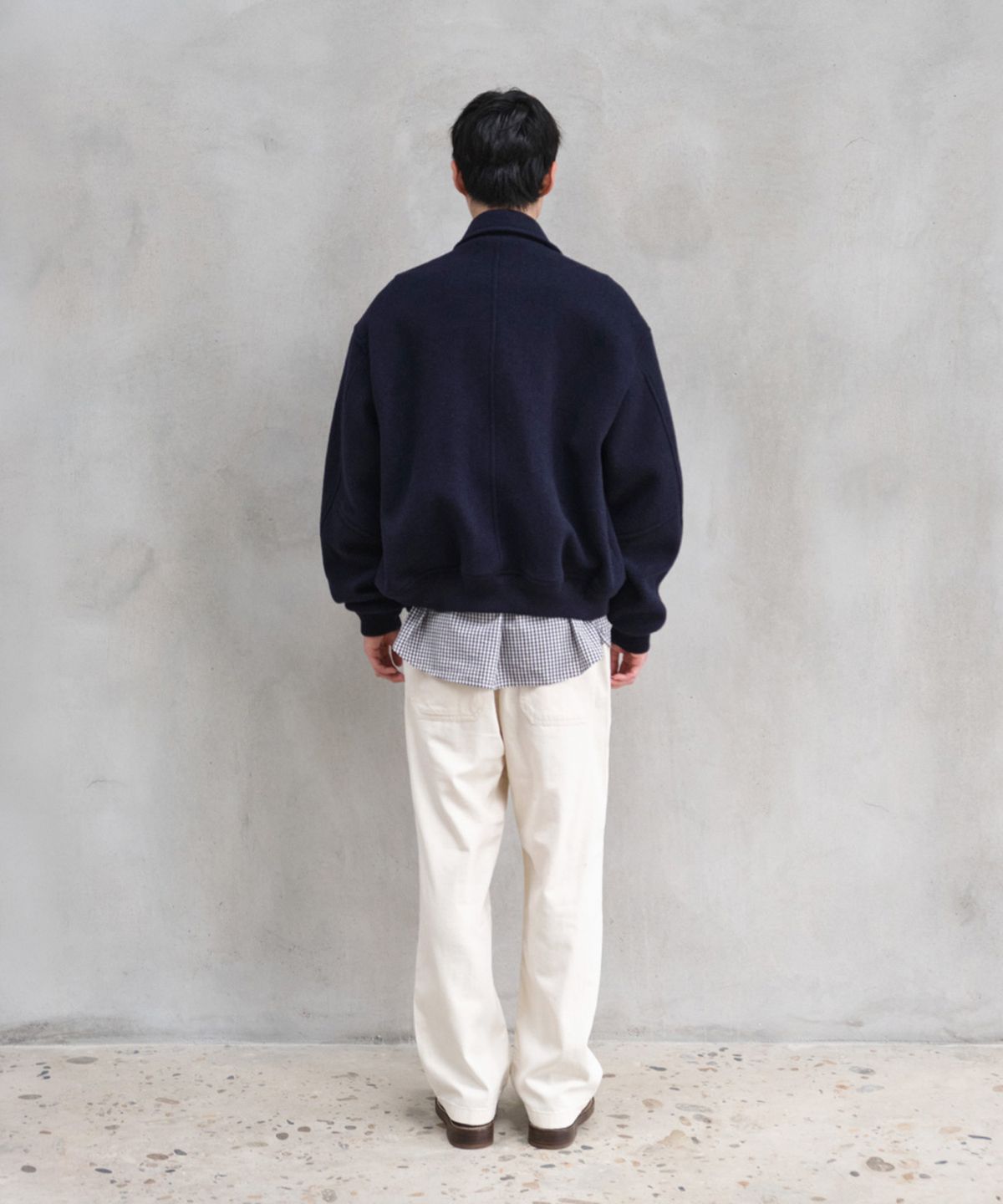 홀리선(HORLISUN) Irish Wool Jacket Navy