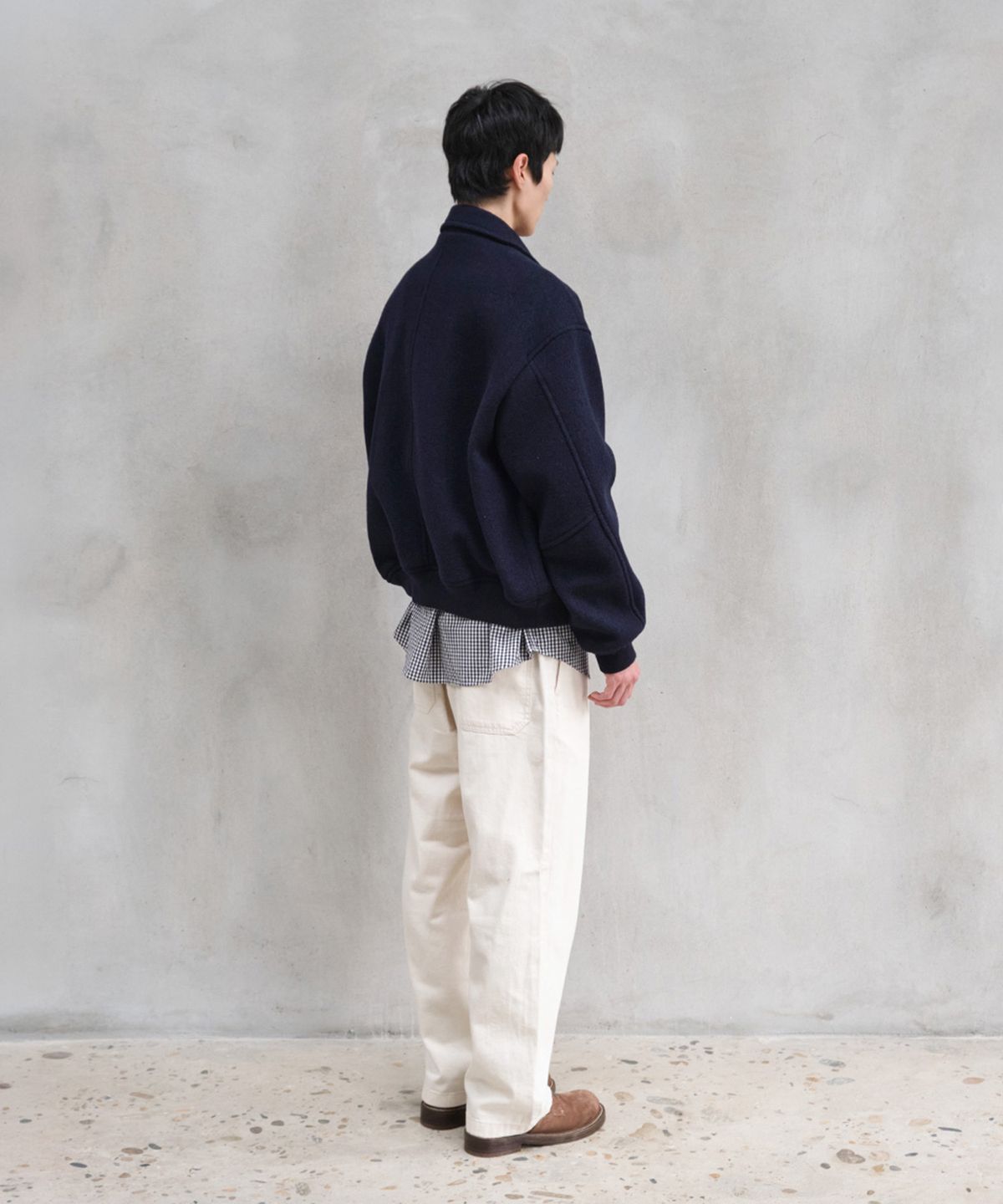 홀리선(HORLISUN) Irish Wool Jacket Navy