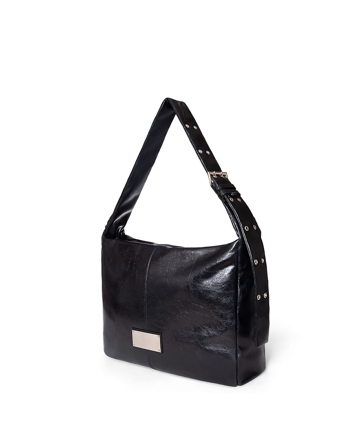 마뗑킴(MATIN KIM) PADDED EYELET BIG BAG IN BLACK
