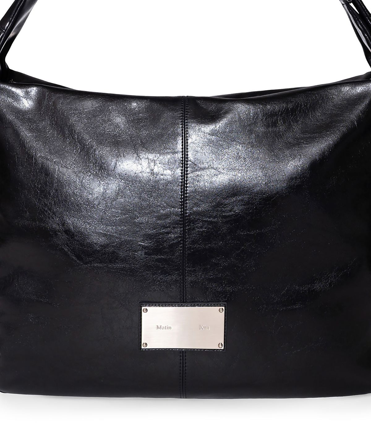 마뗑킴(MATIN KIM) PADDED EYELET BIG BAG IN BLACK