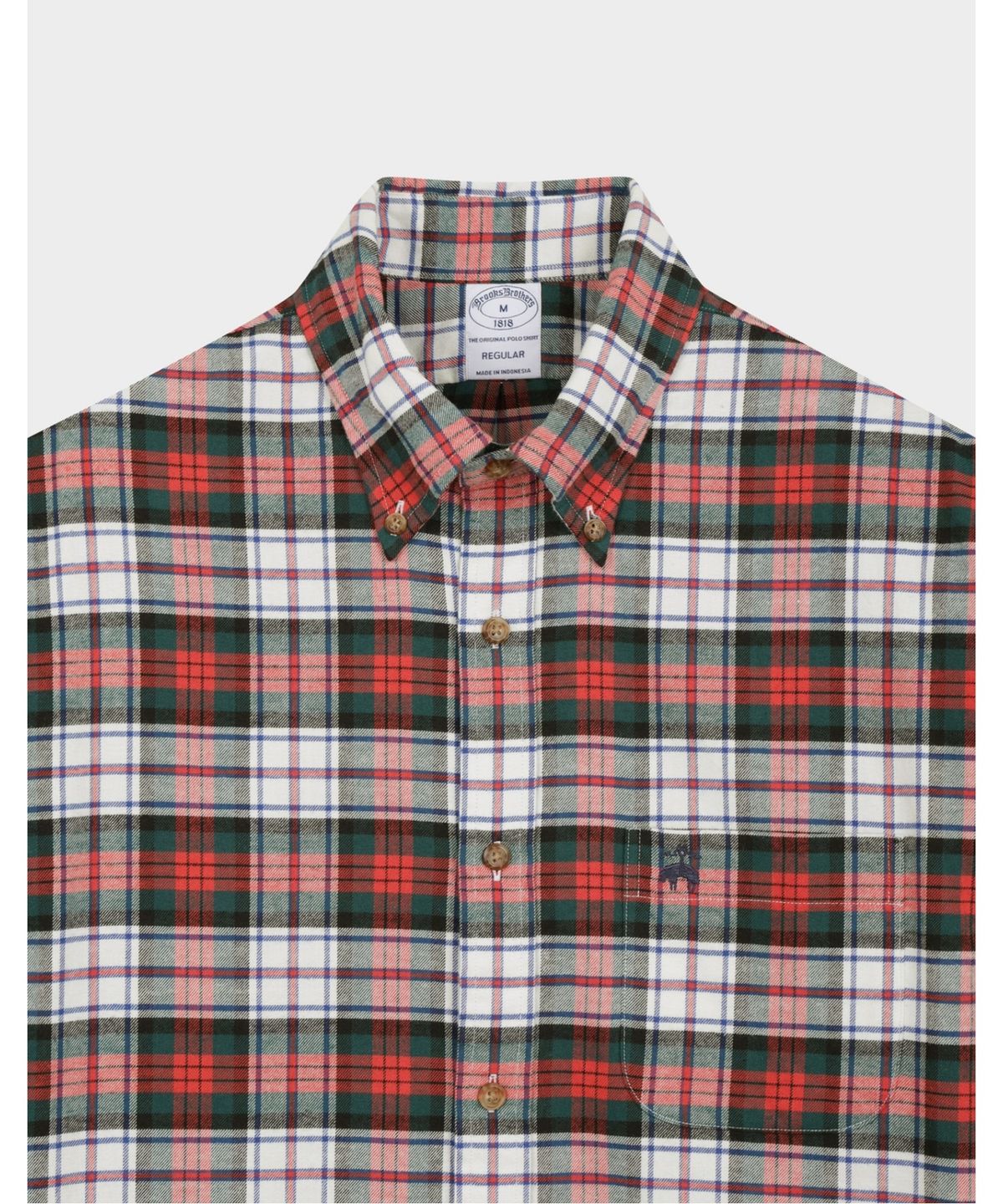 브룩스 브라더스(BROOKS BROTHERS) 플란넬 체크 셔츠 (레드) (BBTHMFG401)