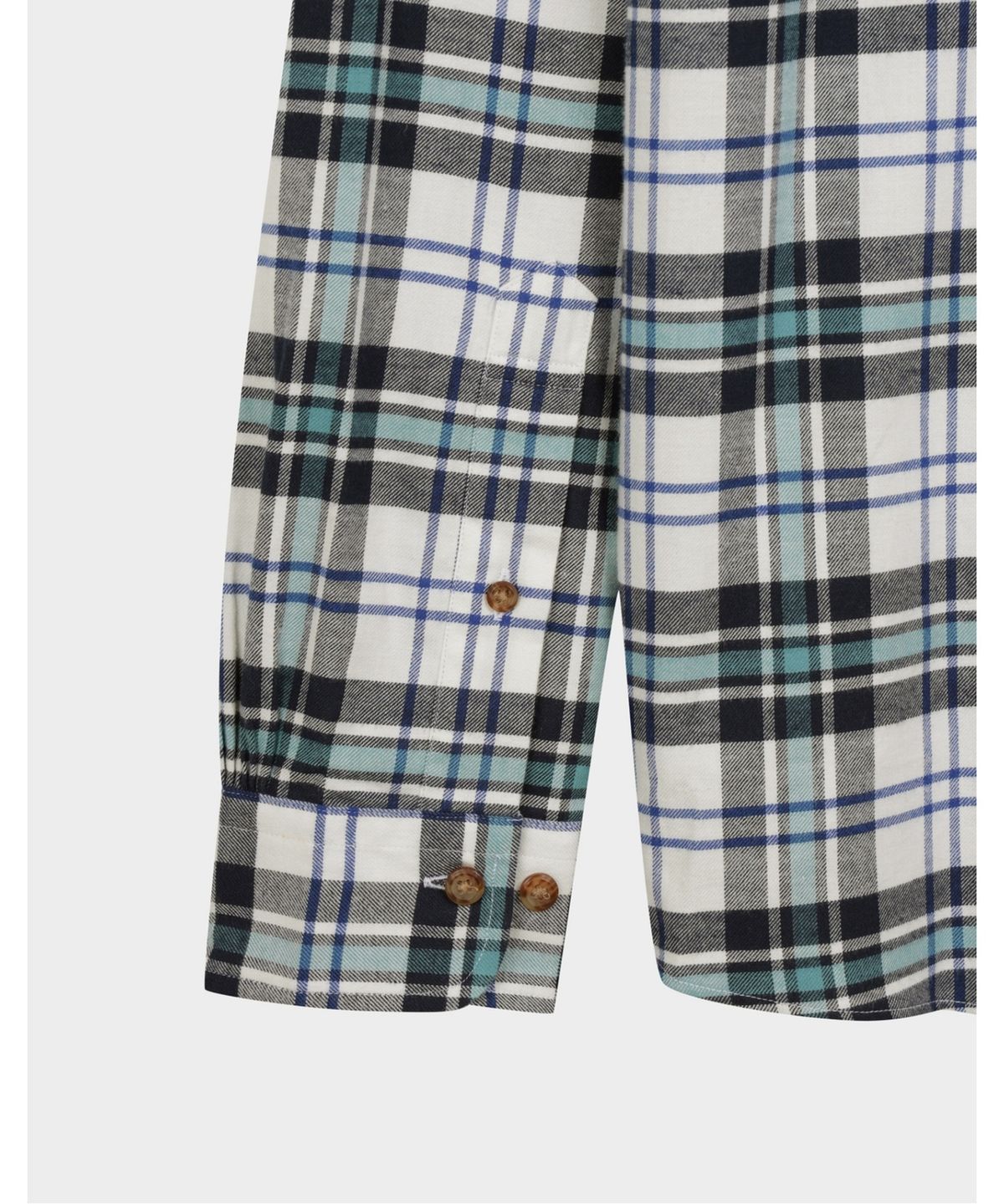 브룩스 브라더스(BROOKS BROTHERS) 플란넬 체크 셔츠 (아이보리) (BBTHMFG401)