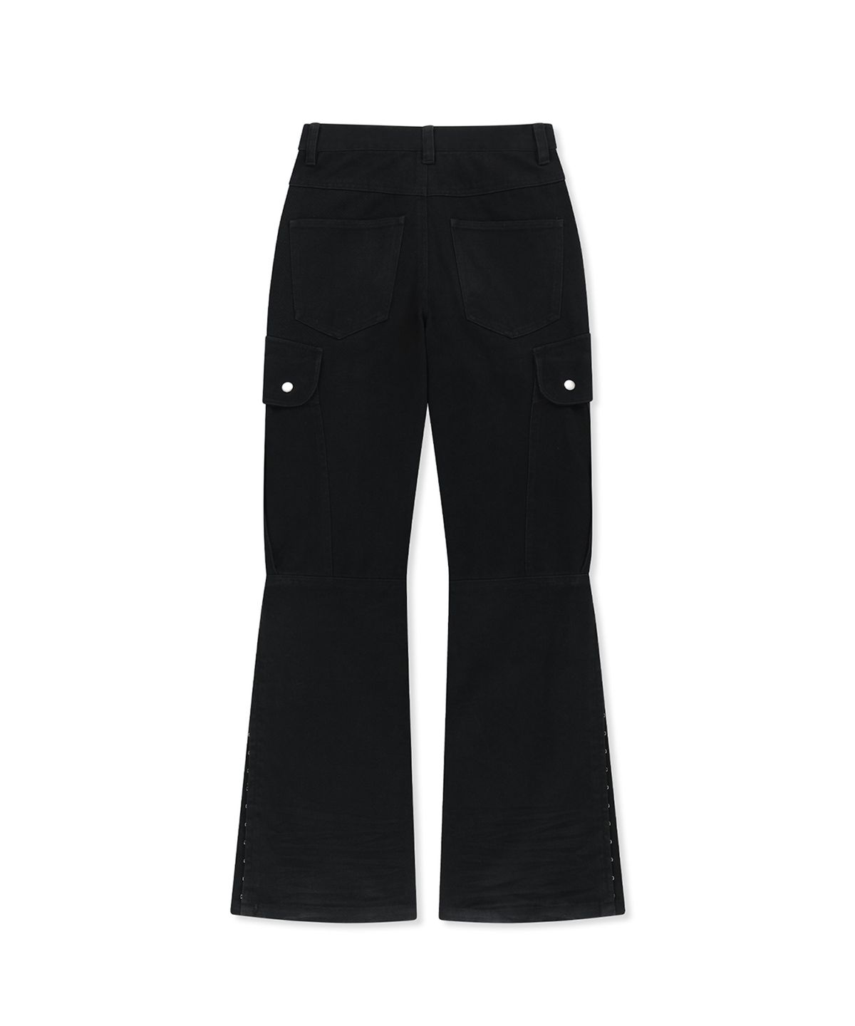 마뗑킴(MATIN KIM) MULTI HOOK BOOTCUT CARGO PANTS IN BLACK