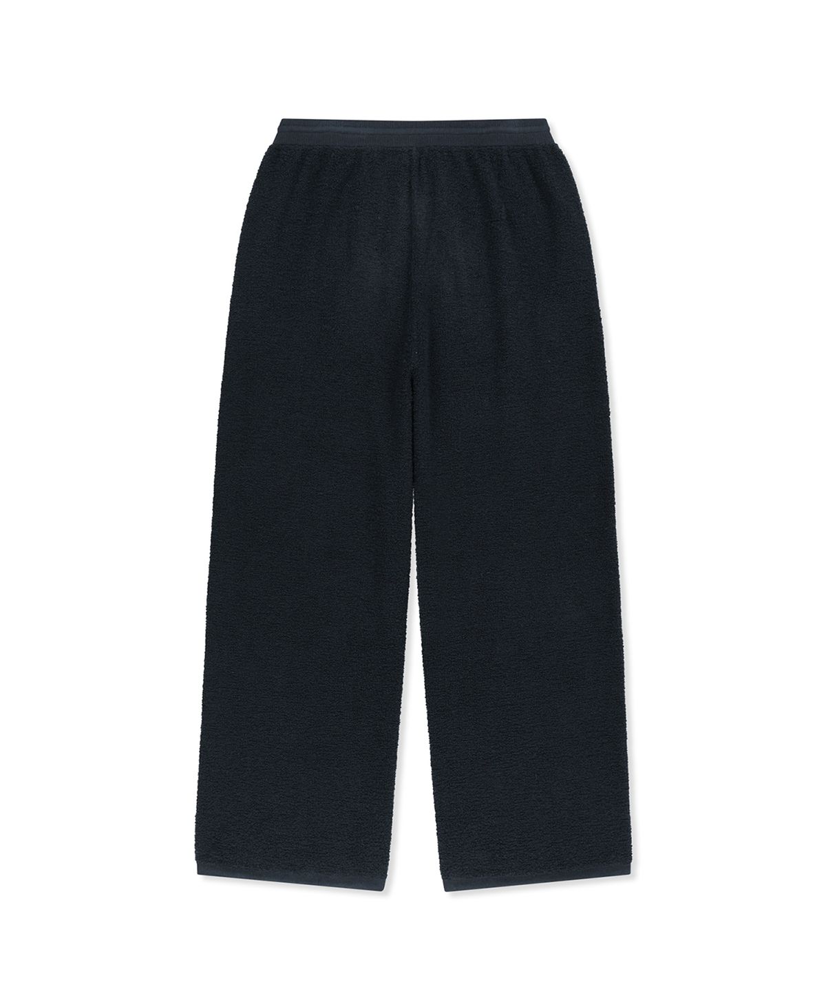 마뗑킴(MATIN KIM) BOUCLE TEXTURE KNIT PANTS IN DARK NAVY