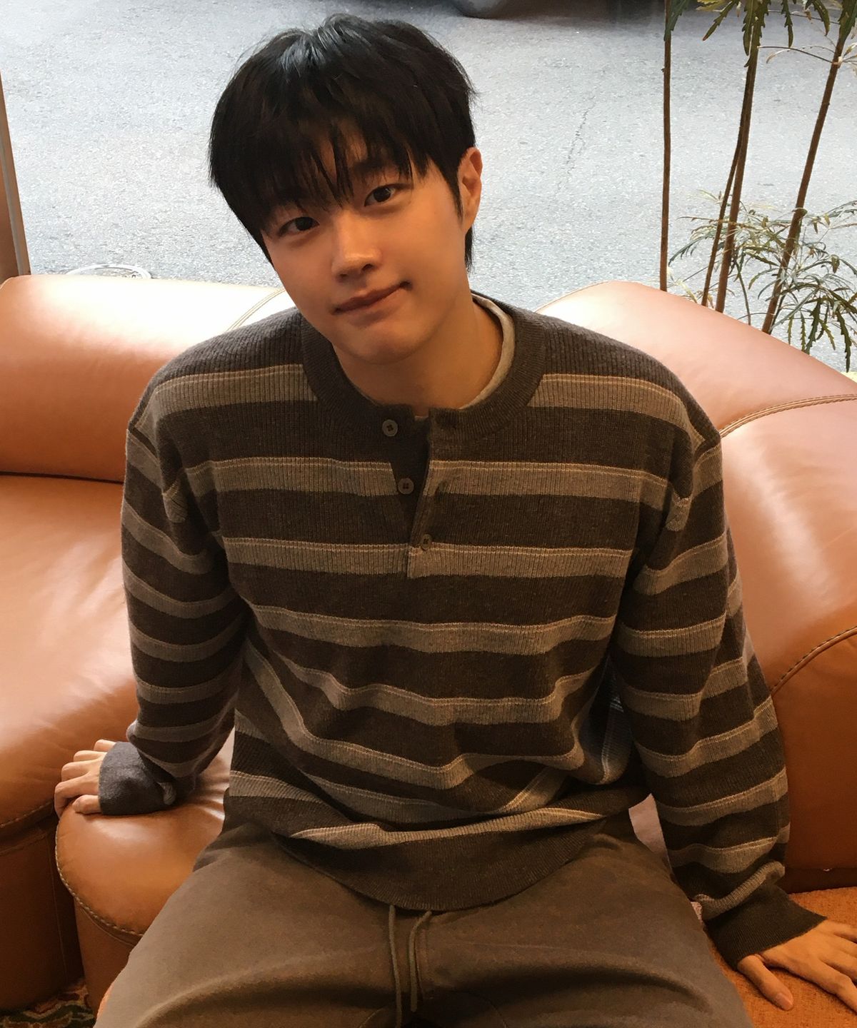 마인드브릿지(MINDBRIDGE) [ON]울 혼방 헨리넥 세미 오버핏 데일리 니트 - 4color