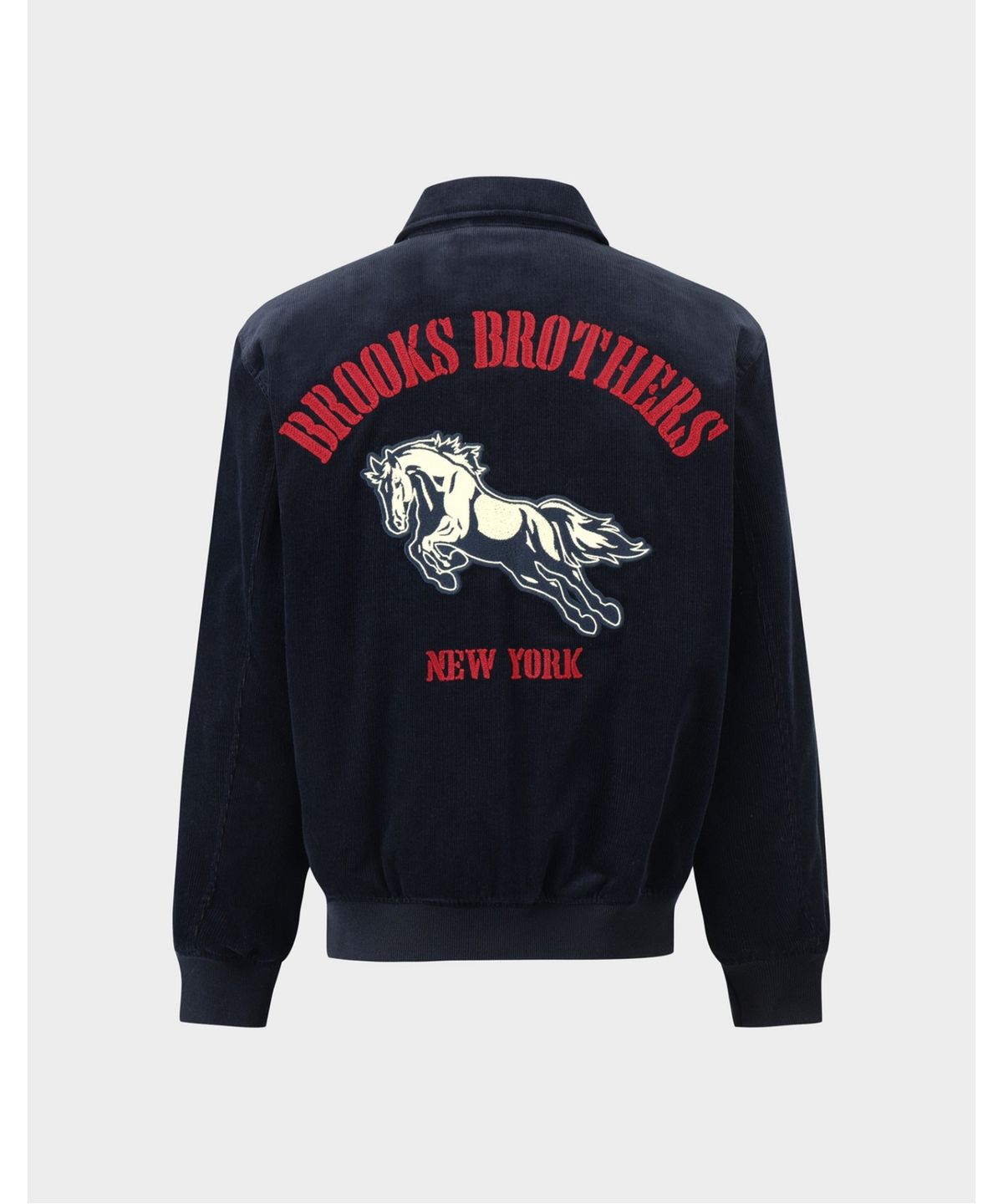 브룩스 브라더스(BROOKS BROTHERS) 코듀로이 바시티 점퍼 (네이비) (BBOPMBG305)