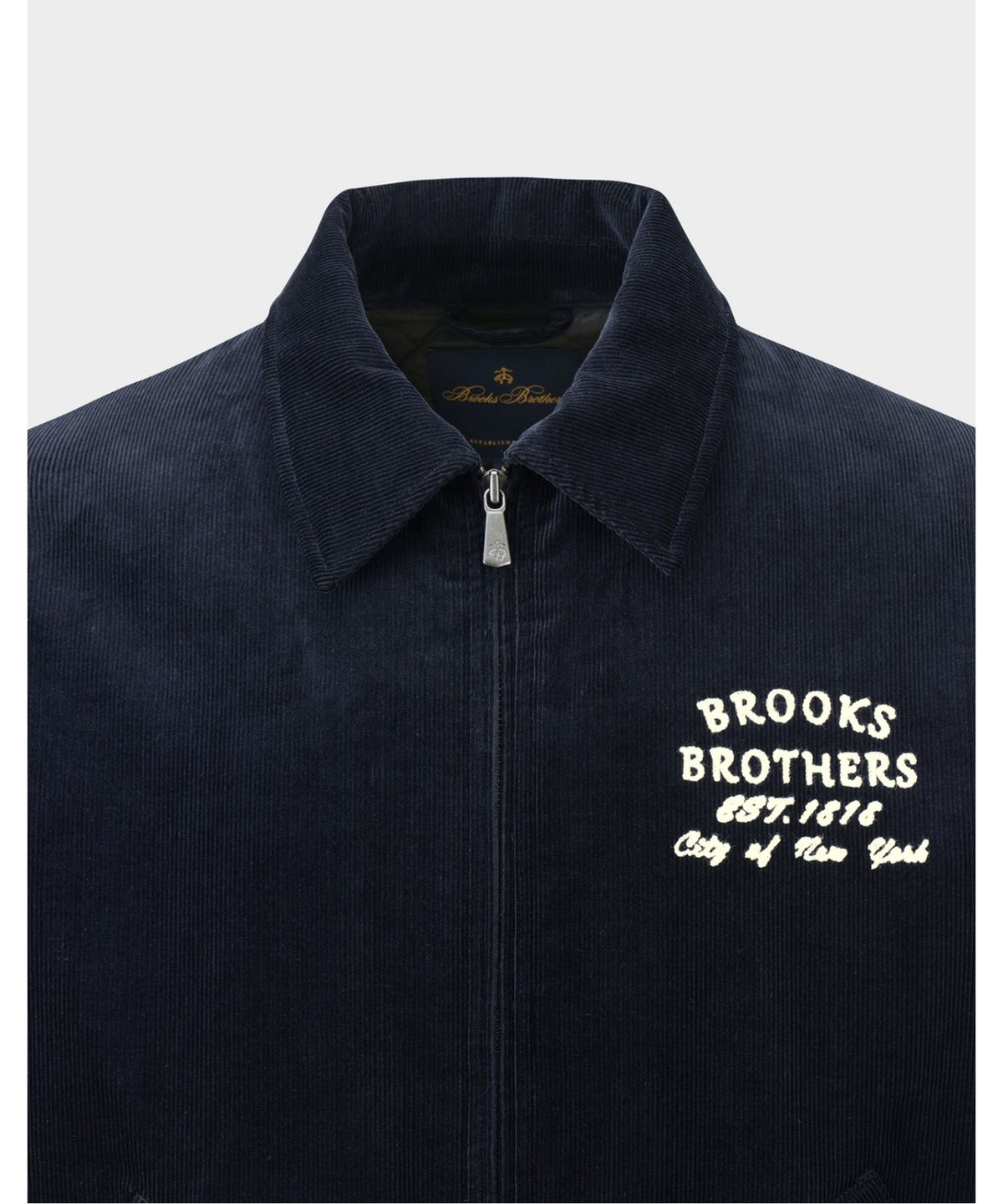 브룩스 브라더스(BROOKS BROTHERS) 코듀로이 바시티 점퍼 (네이비) (BBOPMBG305)