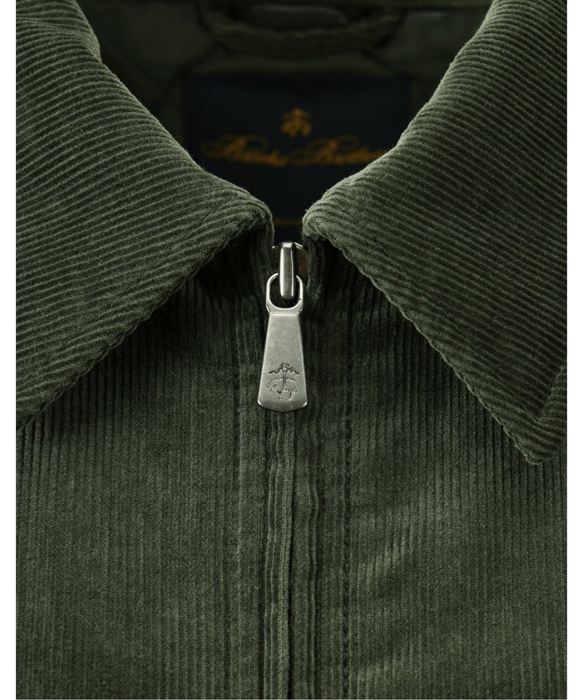 브룩스 브라더스(BROOKS BROTHERS) 코듀로이 바시티 점퍼 (다크그린) (BBOPMBG305)