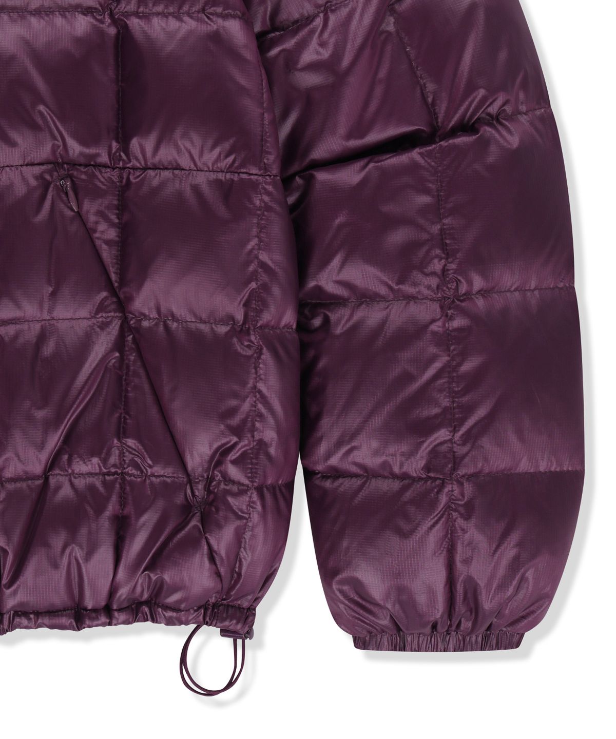 마뗑킴(MATIN KIM) MATIN GRID QUILTED LIGHT DOWN JUMPER IN PURPLE