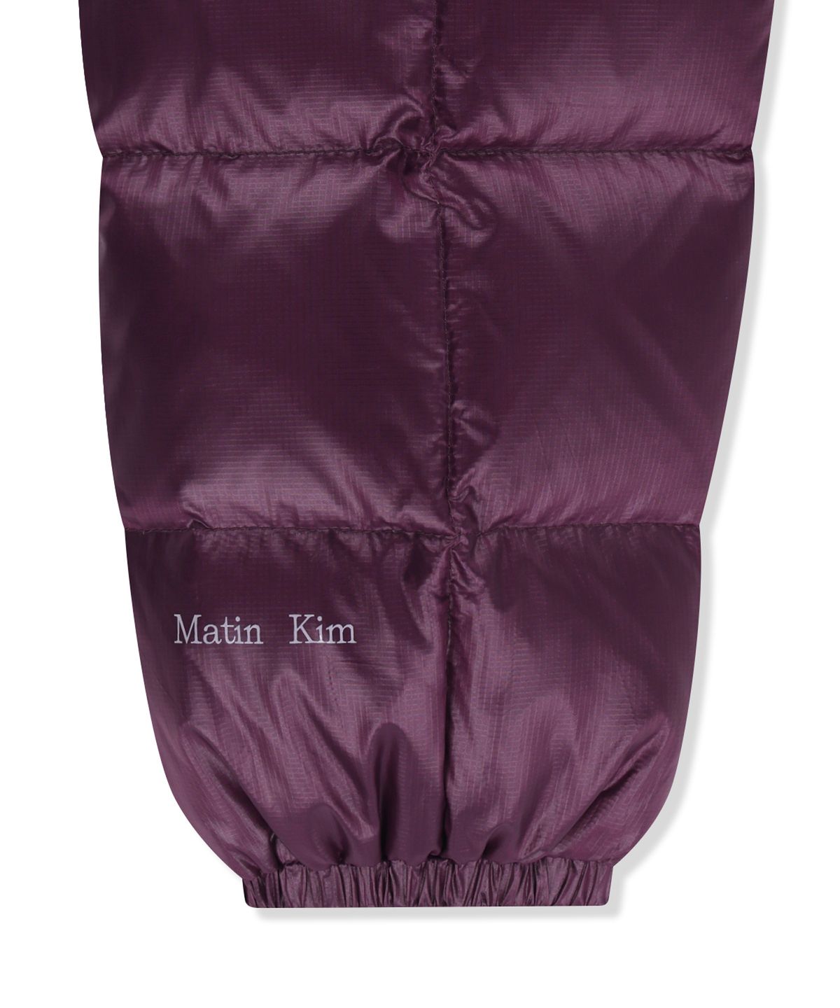 마뗑킴(MATIN KIM) MATIN GRID QUILTED LIGHT DOWN JUMPER IN PURPLE
