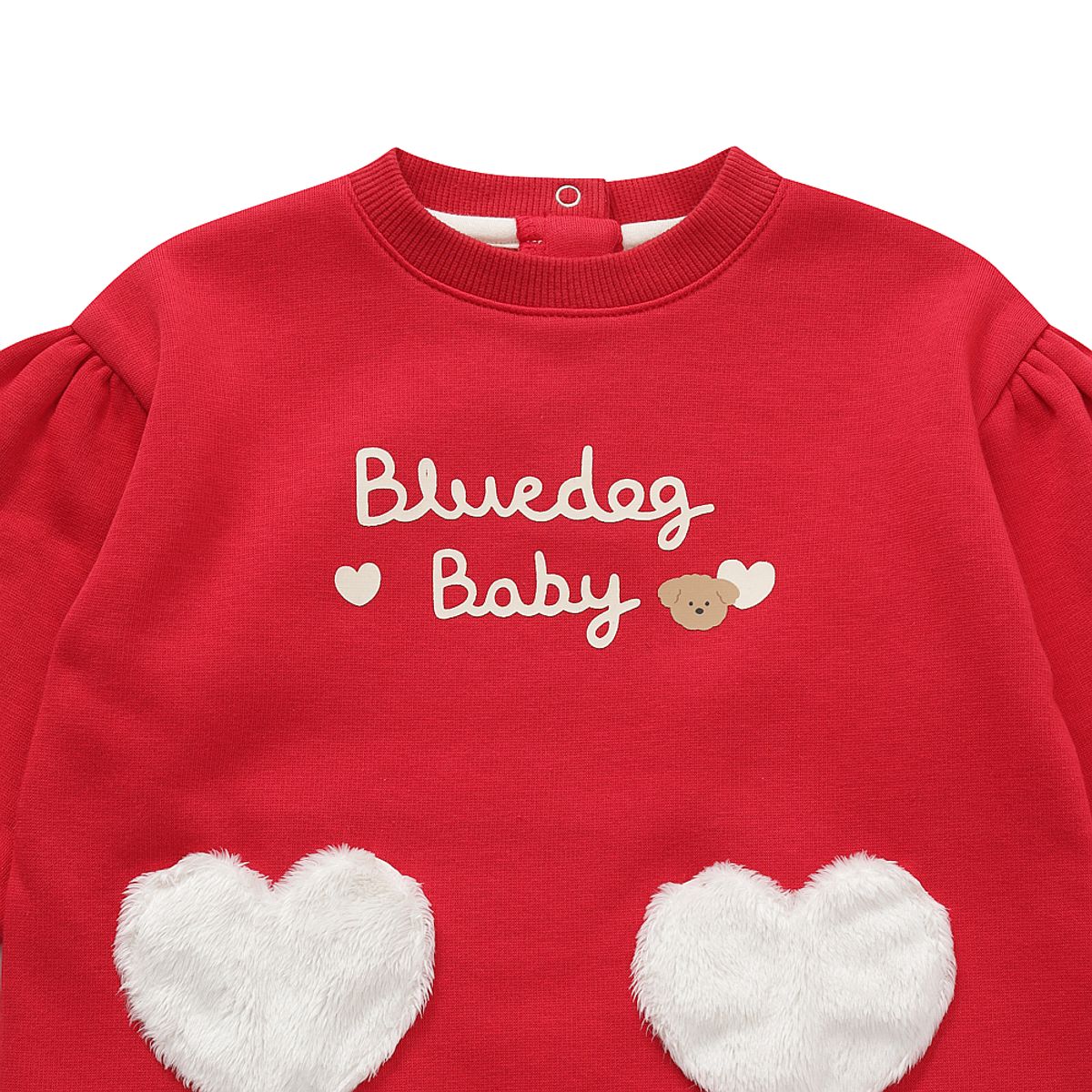 블루독 베이비(BLUEDOGBABY) 로고 하트 드레스 (45C70-674-02)