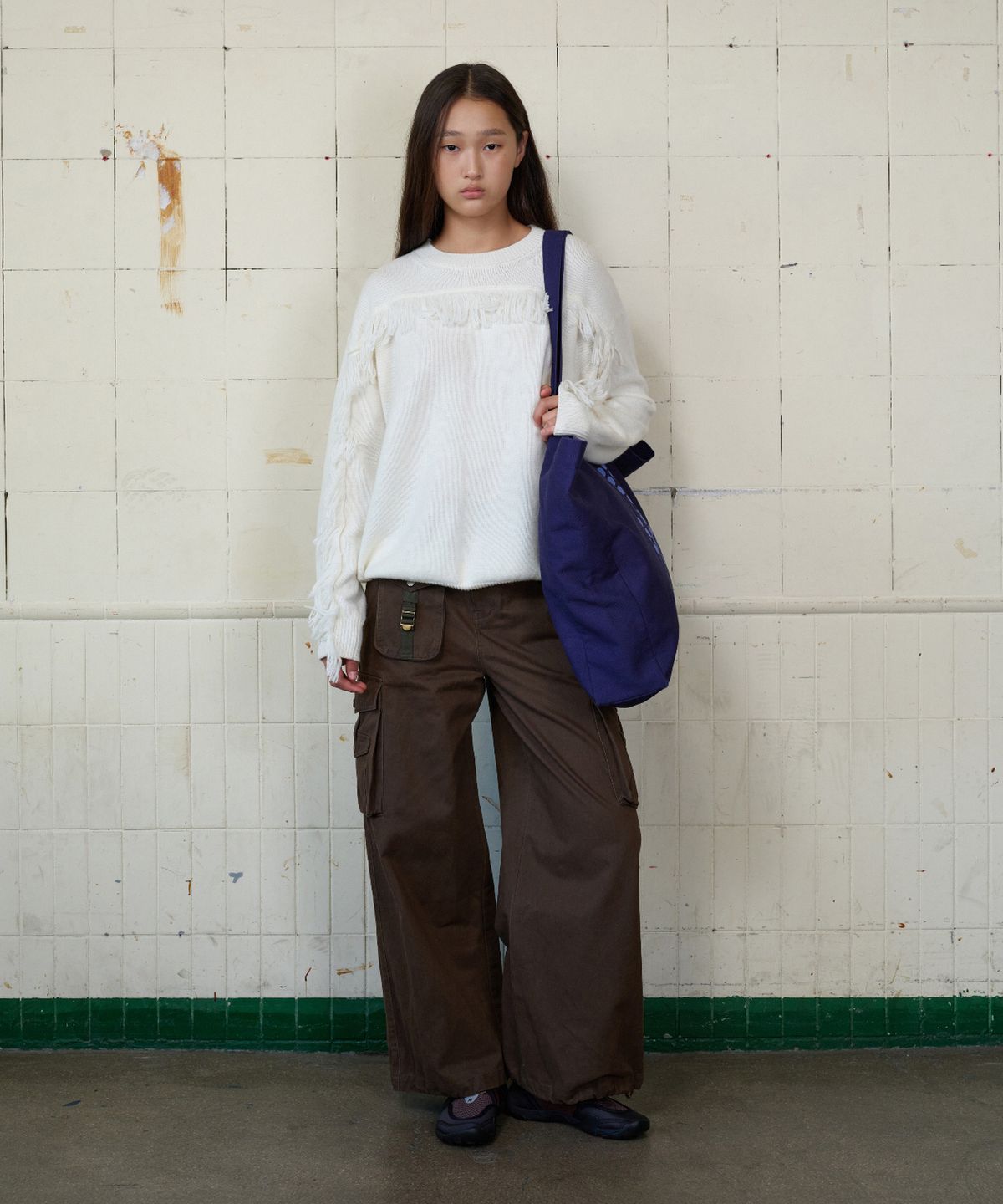 무드베러(MOODBETTER) TASSEL PULLOVER KNIT IVORY