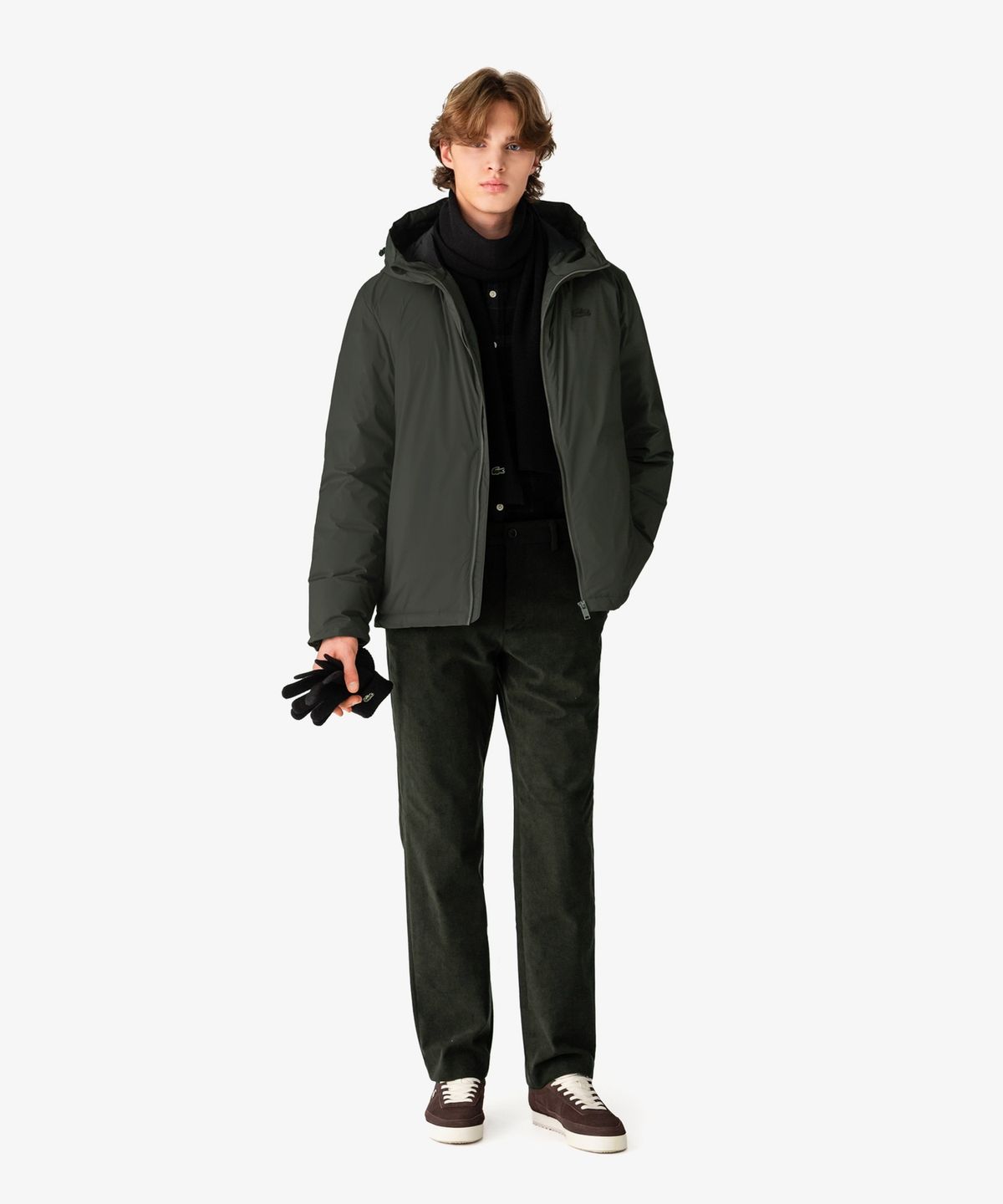 라코스테(LACOSTE) 남성 논퀼팅 후드 경량 다운 점퍼 BH547E-56N YZP