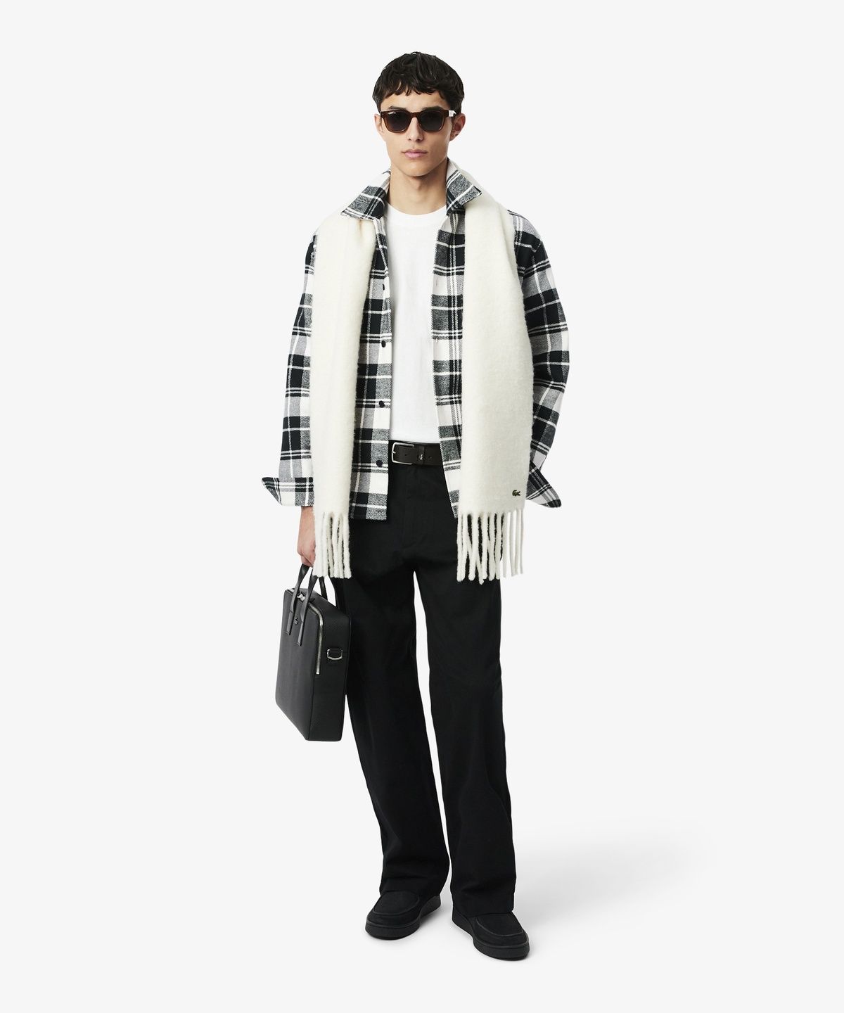 라코스테(LACOSTE) 남성 플란넬 체크 셔켓 CH3778-56N 4IR