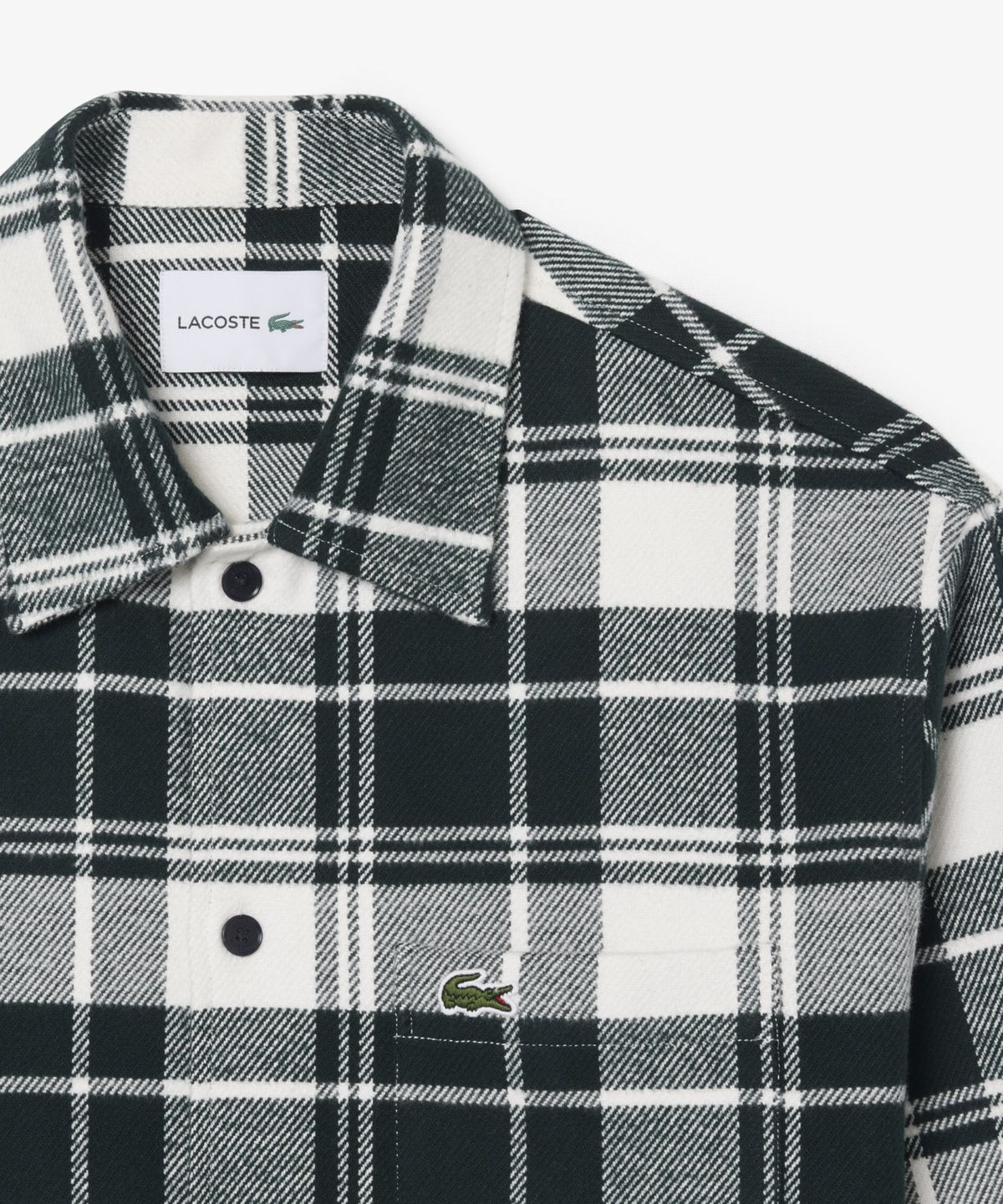 라코스테(LACOSTE) 남성 플란넬 체크 셔켓 CH3778-56N 4IR