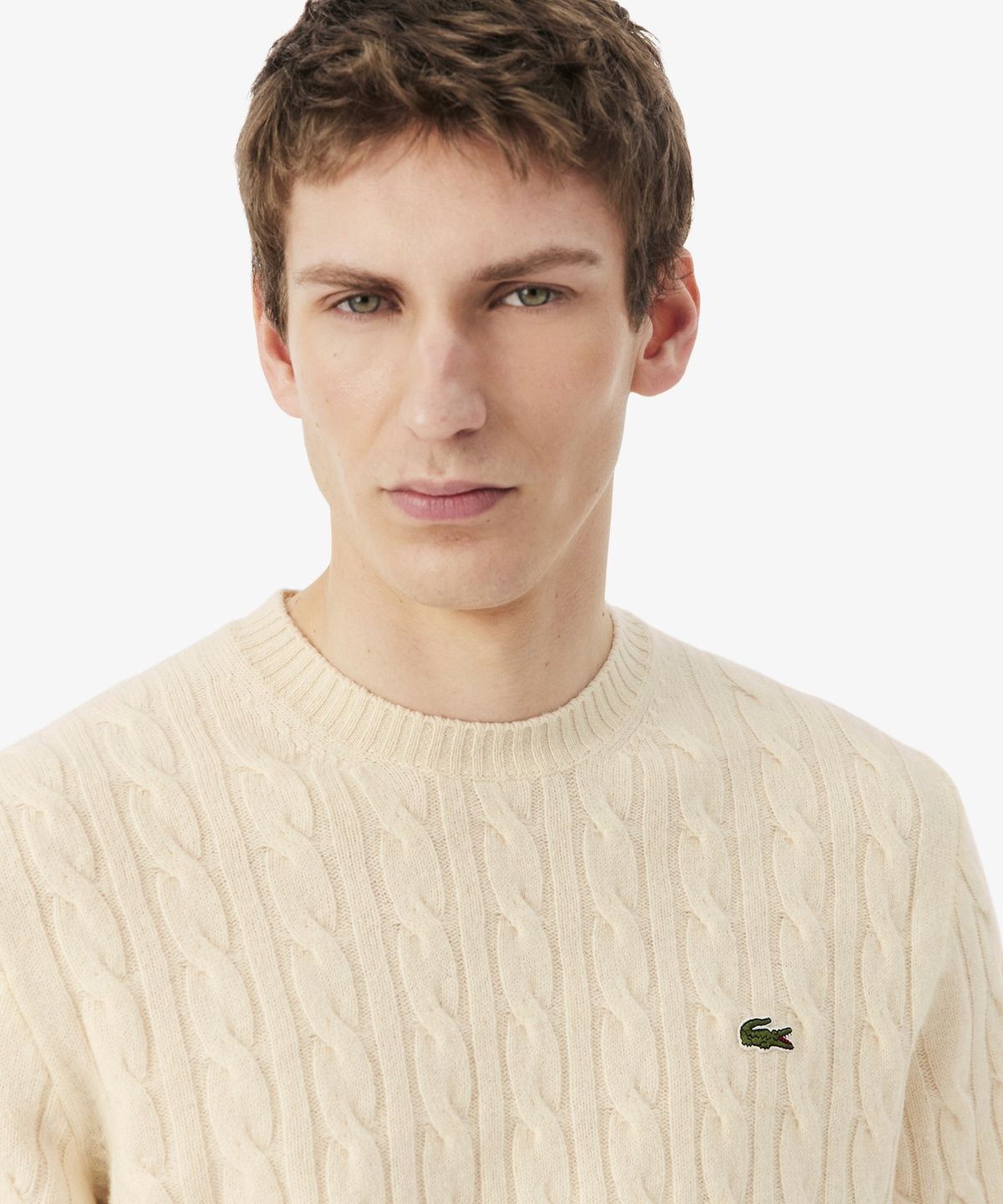 라코스테(LACOSTE) 남성 케이블 크루넥 풀오버 AH2924-56N XFJ