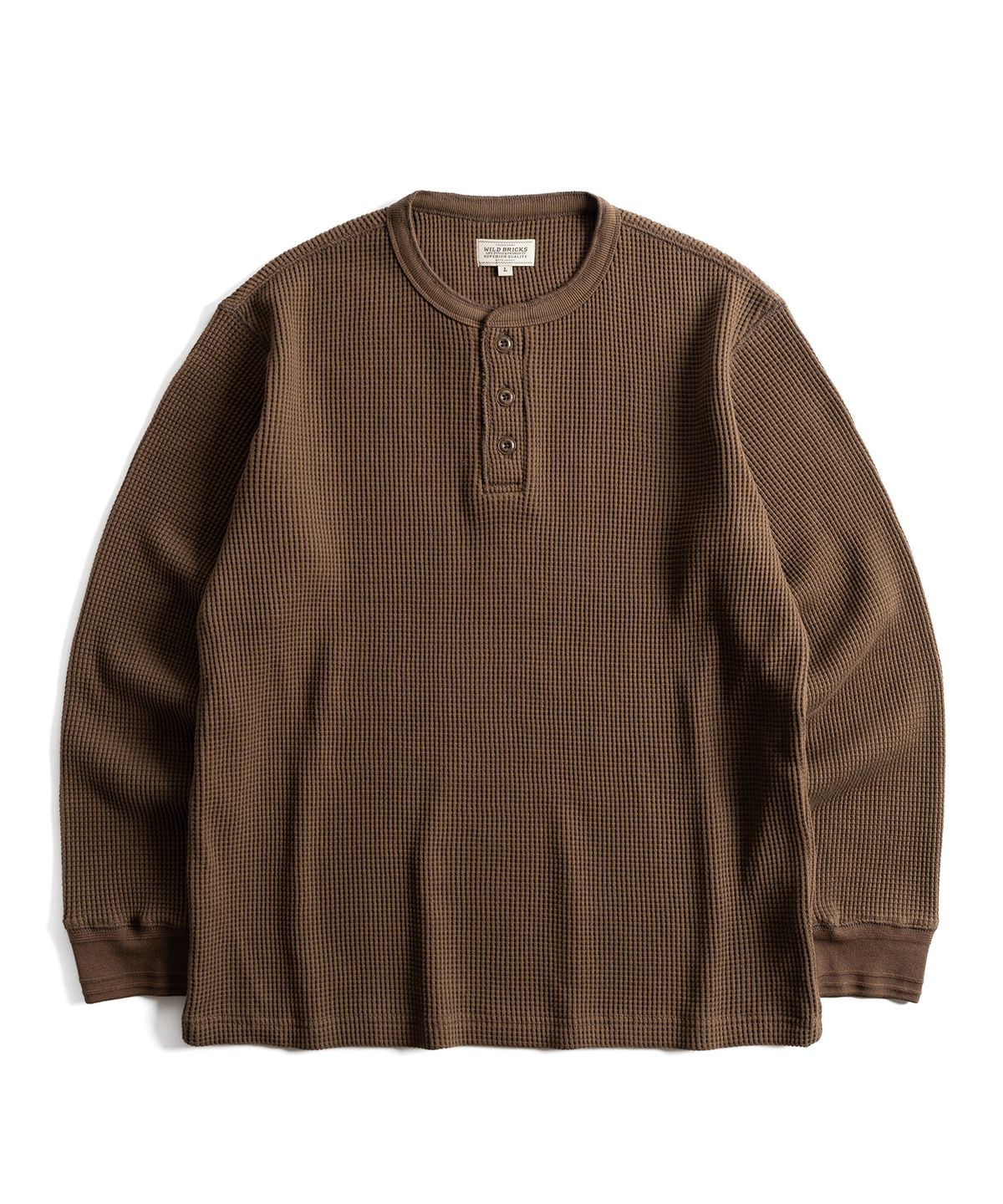 와일드 브릭스(WILD BRICKS) W26 HEAVY WAFFLE HENLEY L/S TEE (3 color)