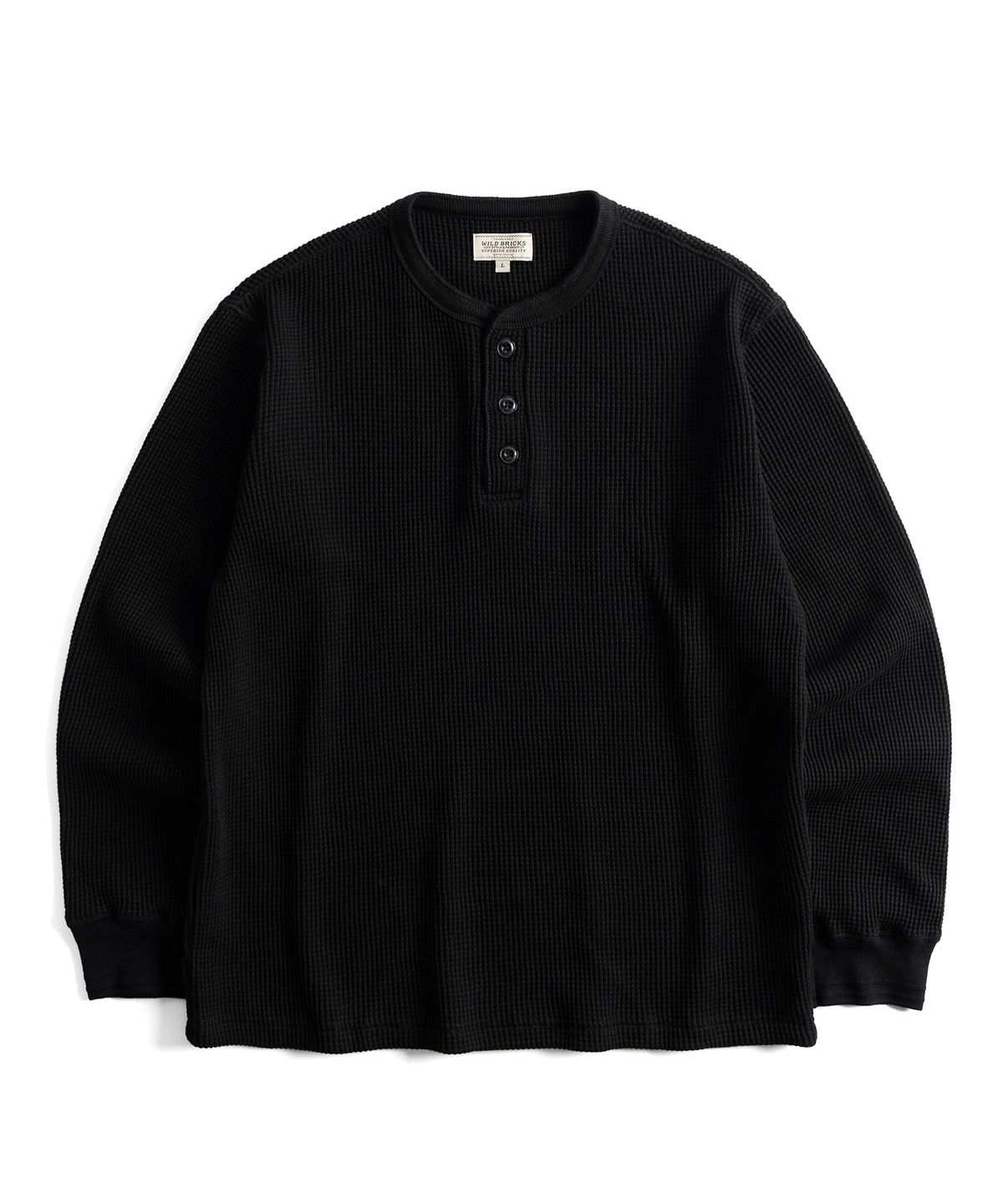 와일드 브릭스(WILD BRICKS) W26 HEAVY WAFFLE HENLEY L/S TEE (3 color)