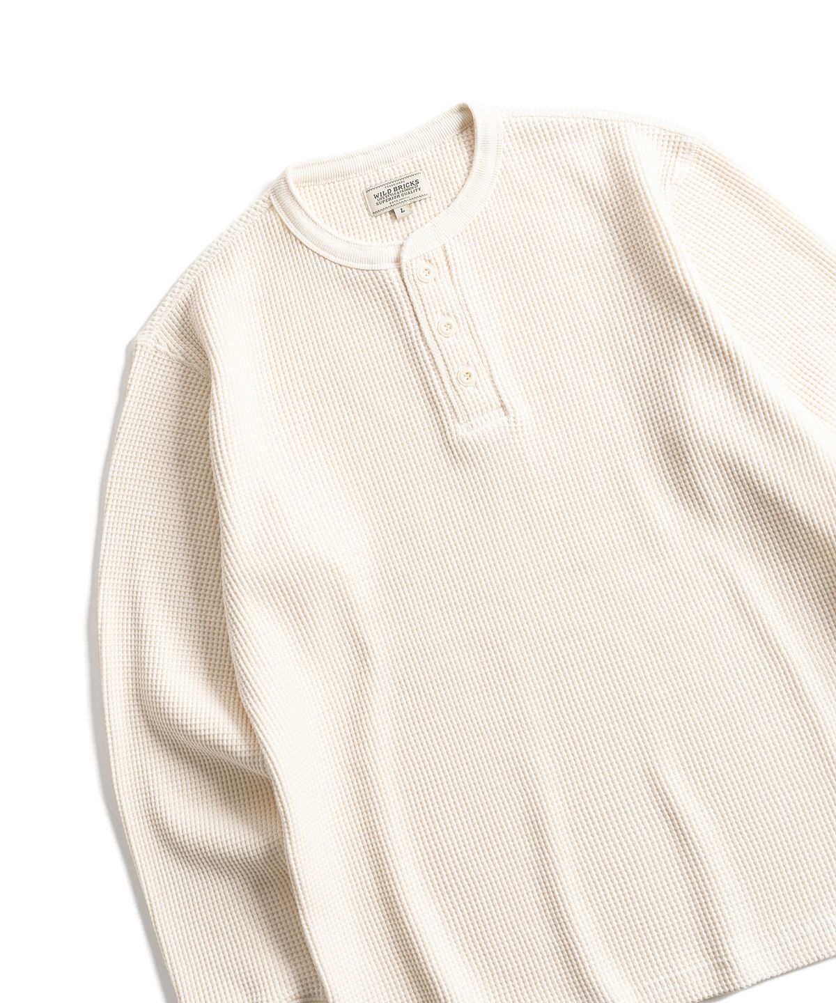 와일드 브릭스(WILD BRICKS) W26 HEAVY WAFFLE HENLEY L/S TEE (3 color)