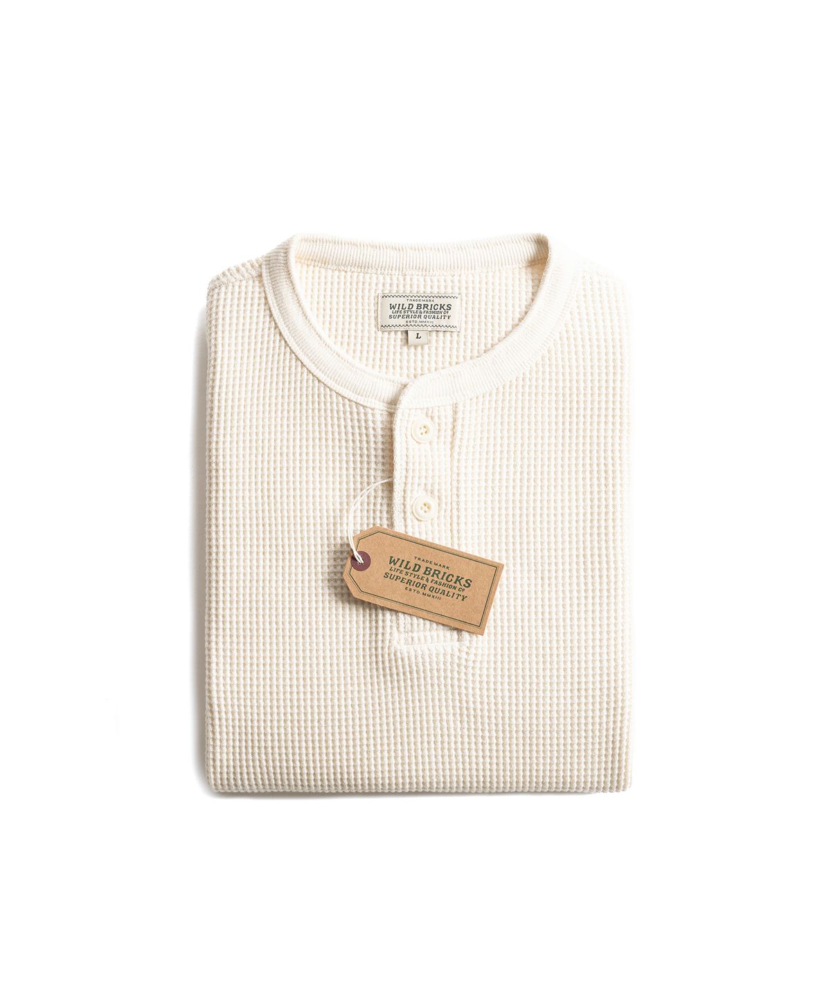 와일드 브릭스(WILD BRICKS) W26 HEAVY WAFFLE HENLEY L/S TEE (3 color)