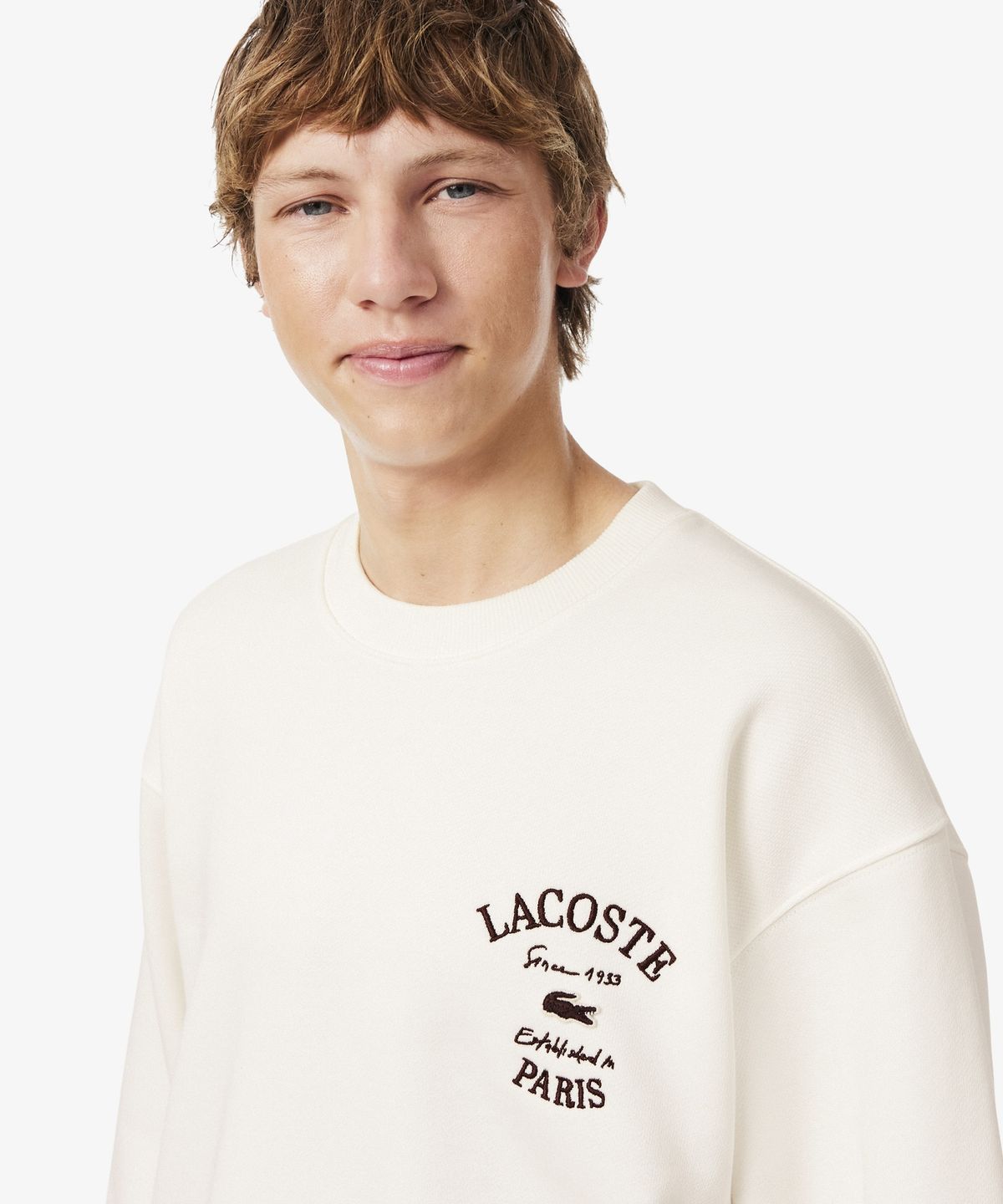 라코스테(LACOSTE) 남성 라코스테 워딩 크루넥 스웻 셔츠 SH9785-56N 70V