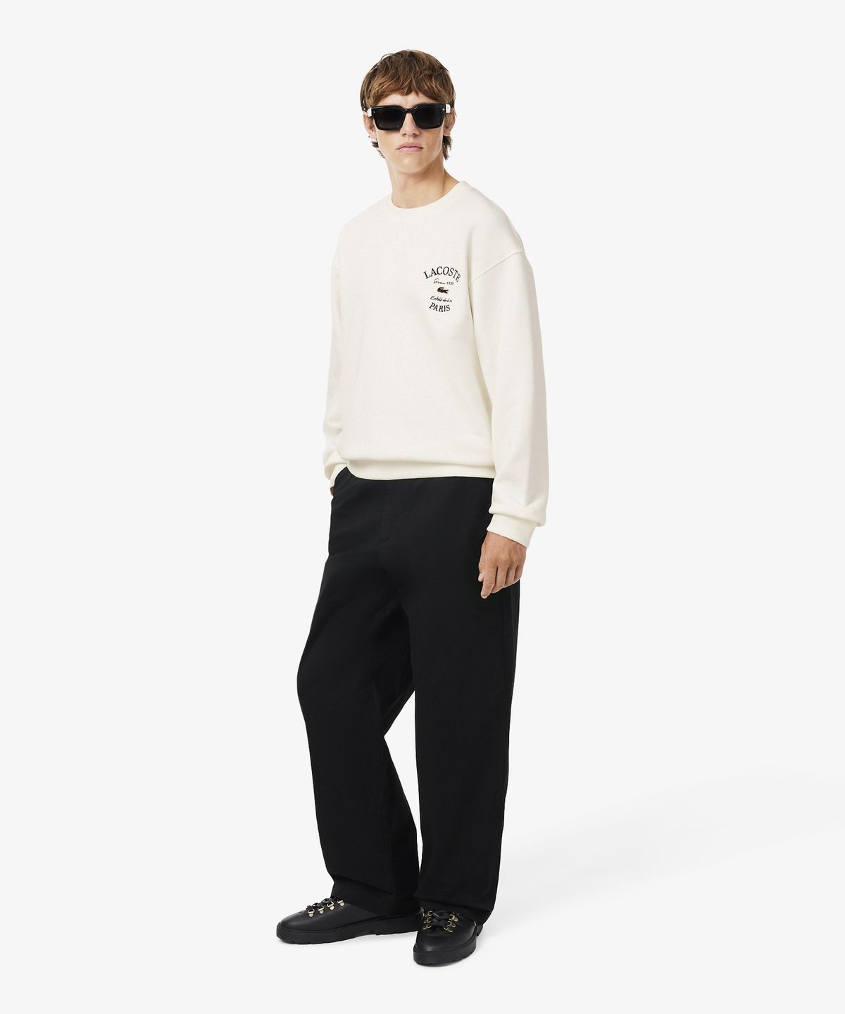 라코스테(LACOSTE) 남성 라코스테 워딩 크루넥 스웻 셔츠 SH9785-56N 70V