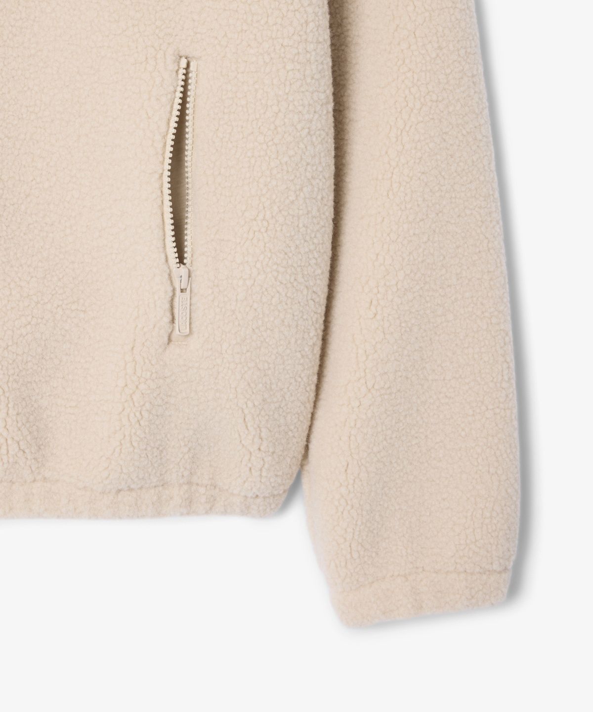 라코스테(LACOSTE) 여성 와이드 카라 쉐르파 점퍼 SF8330-56N S69