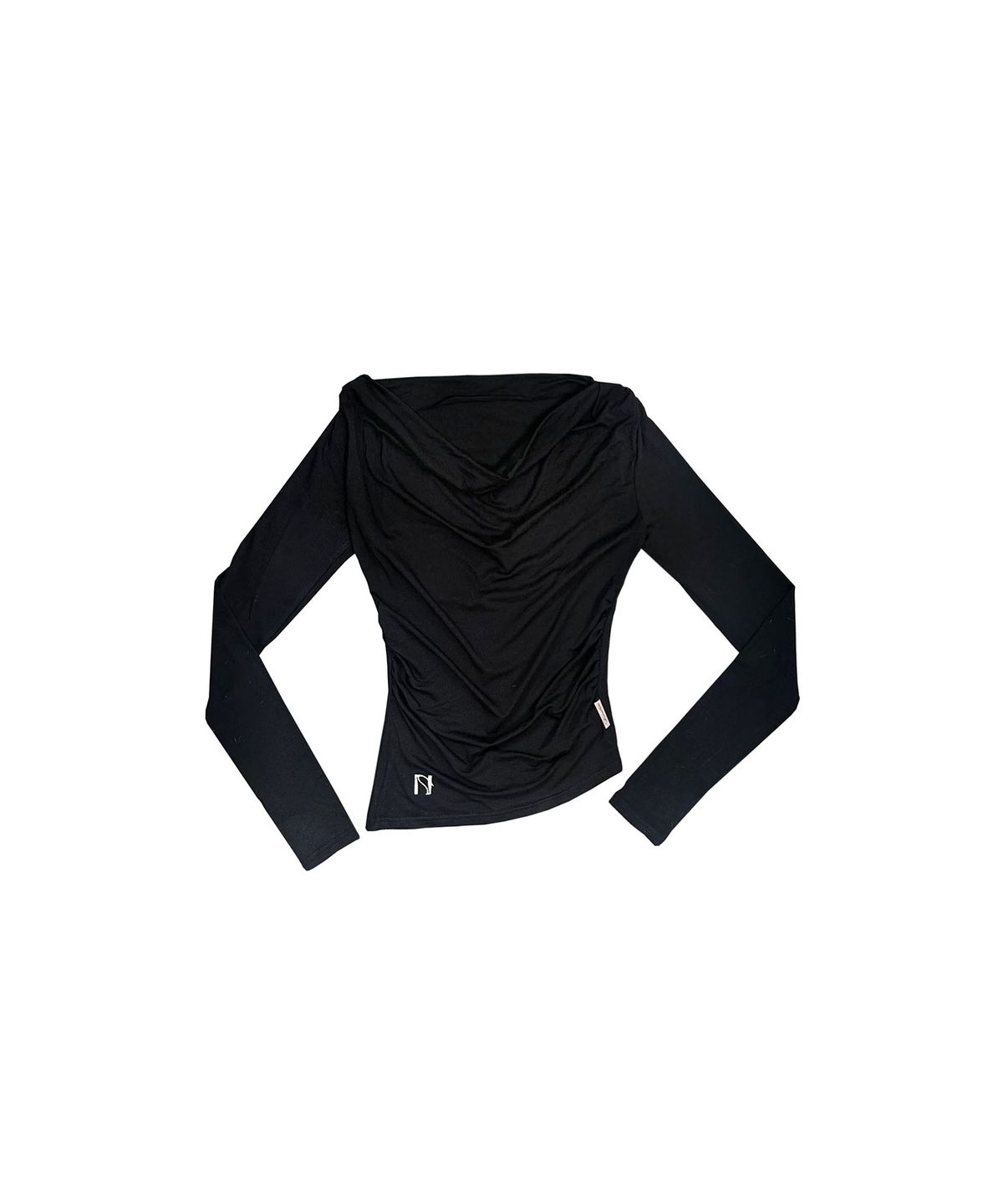뉴얼린(NEWALRIN) Meow Draping shrring Boat neck Top(4colors)