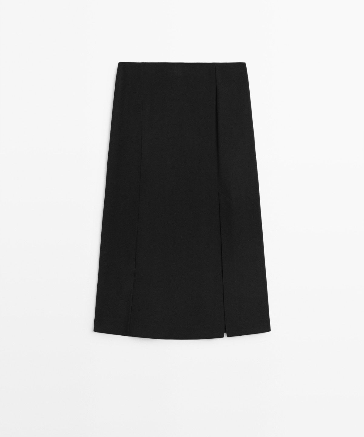 마시모두띠(MASSIMO DUTTI) 버튼 디테일 미디 스커트