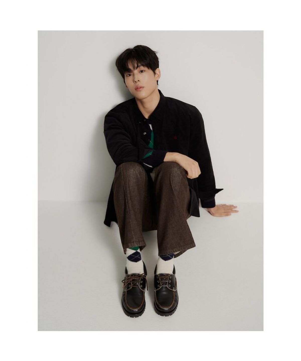 빈폴 멘(BEANPOLE MEN) [Essential] 남녀공용 코듀로이 솔리드 셔츠  블랙