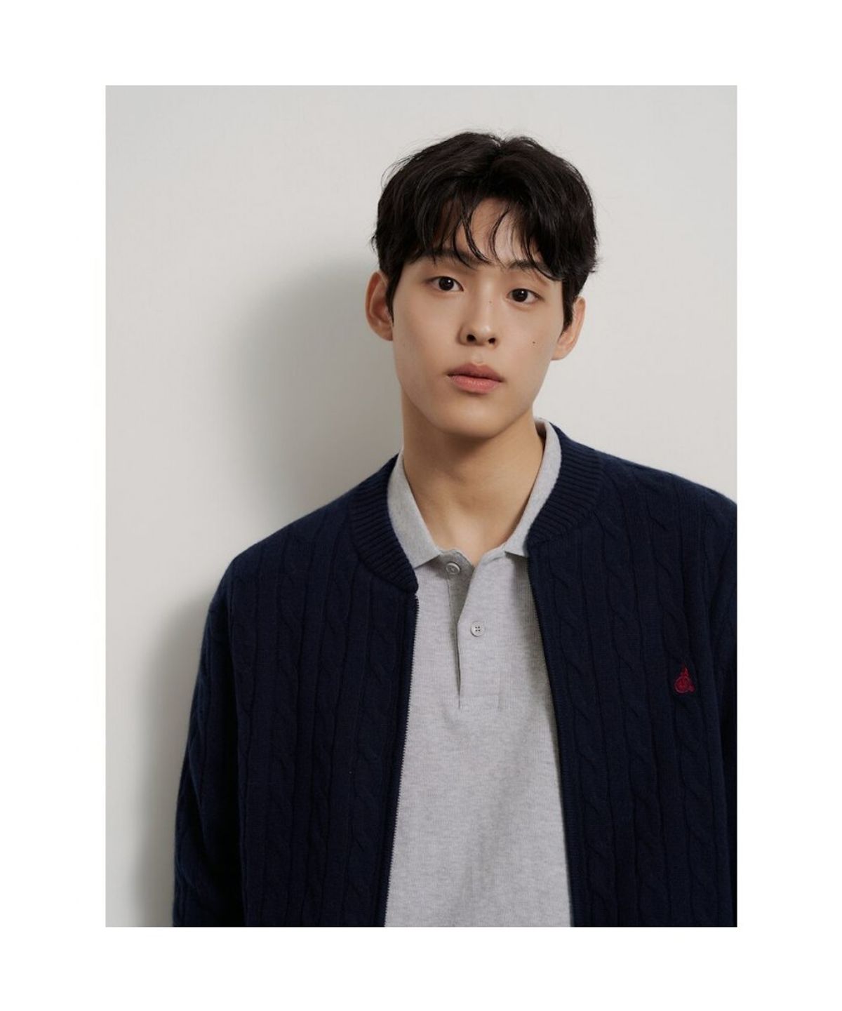 빈폴 멘(BEANPOLE MEN) [Essential] 케이블 집업 카디건  네이비