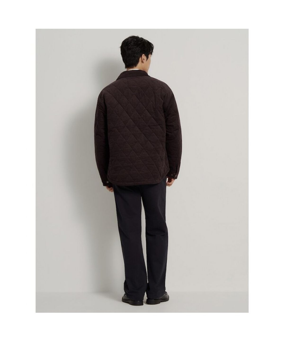 빈폴 멘(BEANPOLE MEN) 코듀로이 퀼팅 패딩 셔츠  브라운