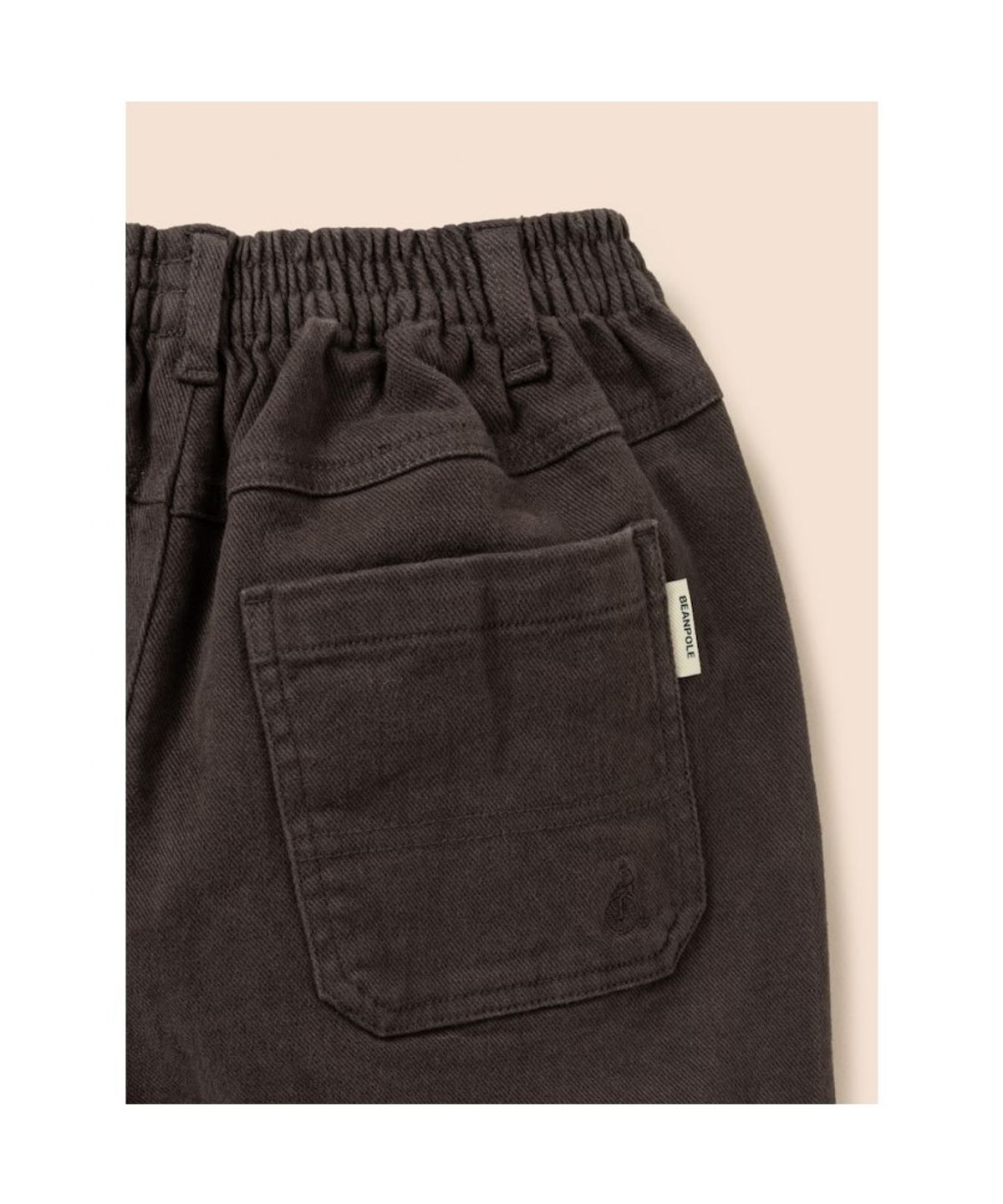 빈폴 키즈(BEANPOLE KIDS) 기모 우븐 커브드 팬츠  브라운 (BI6921U06D)