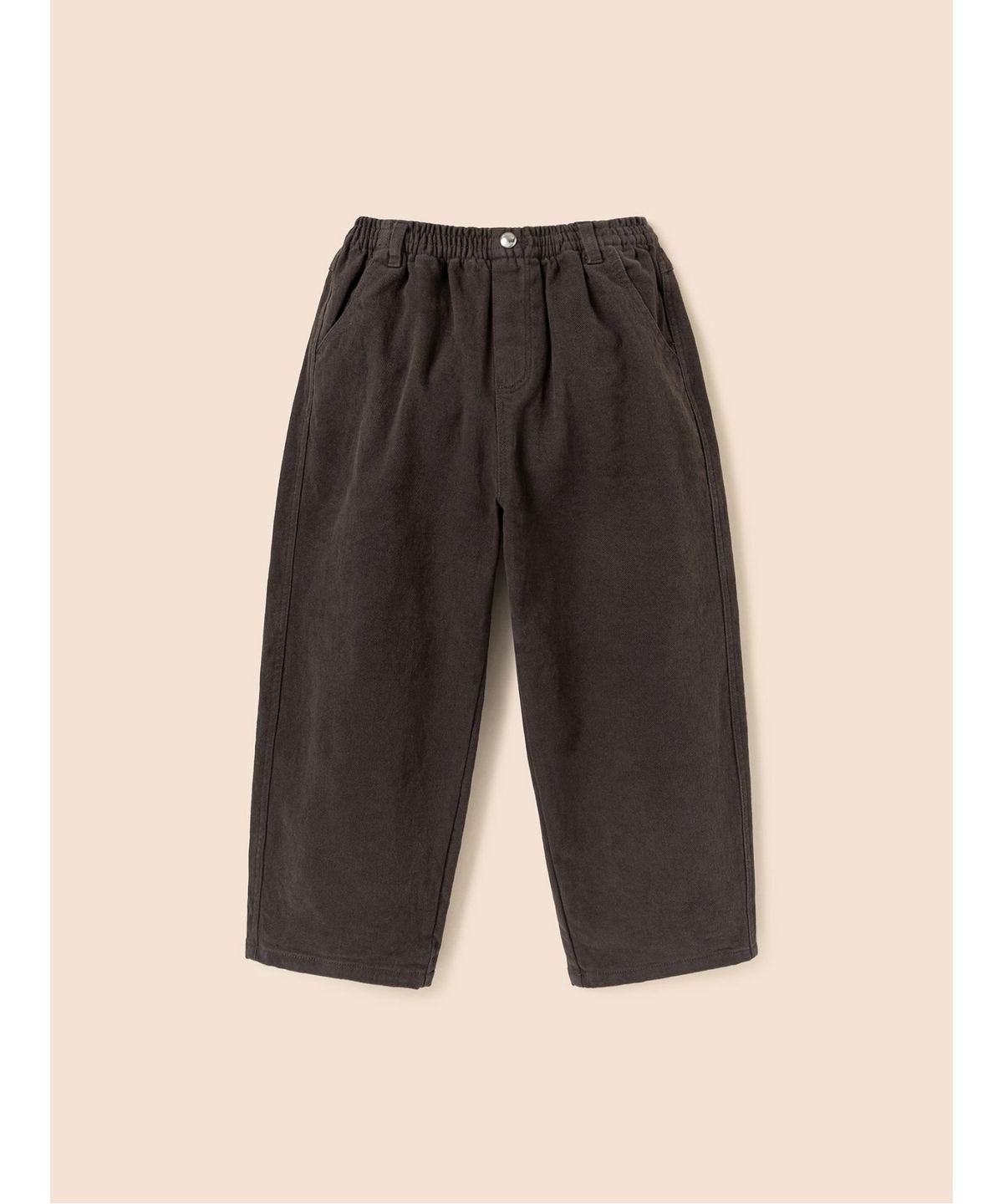 빈폴 키즈(BEANPOLE KIDS) 기모 우븐 커브드 팬츠  브라운 (BI6921U06D)