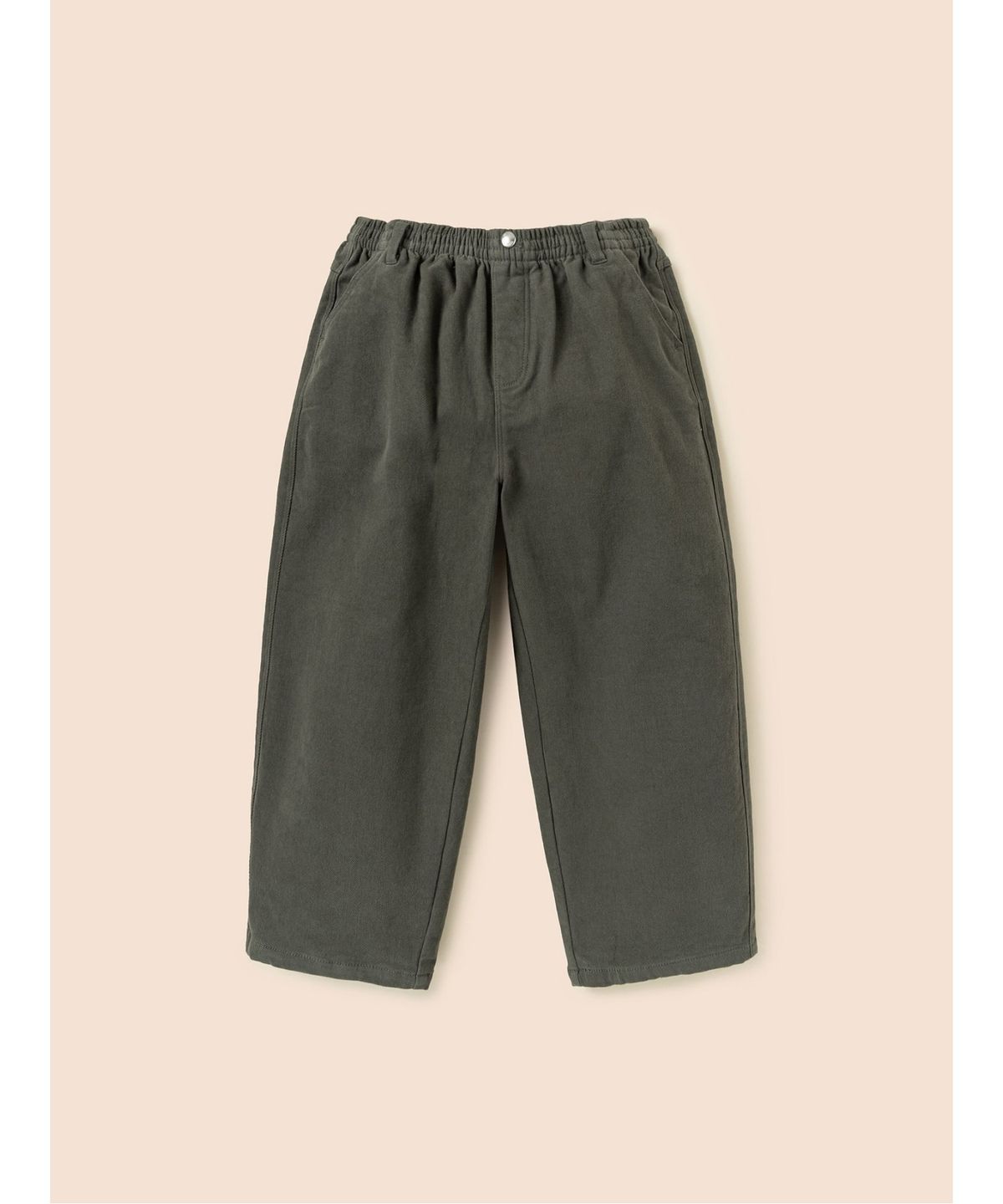 빈폴 키즈(BEANPOLE KIDS) 기모 우븐 커브드 팬츠  카키 (BI6921U06H)