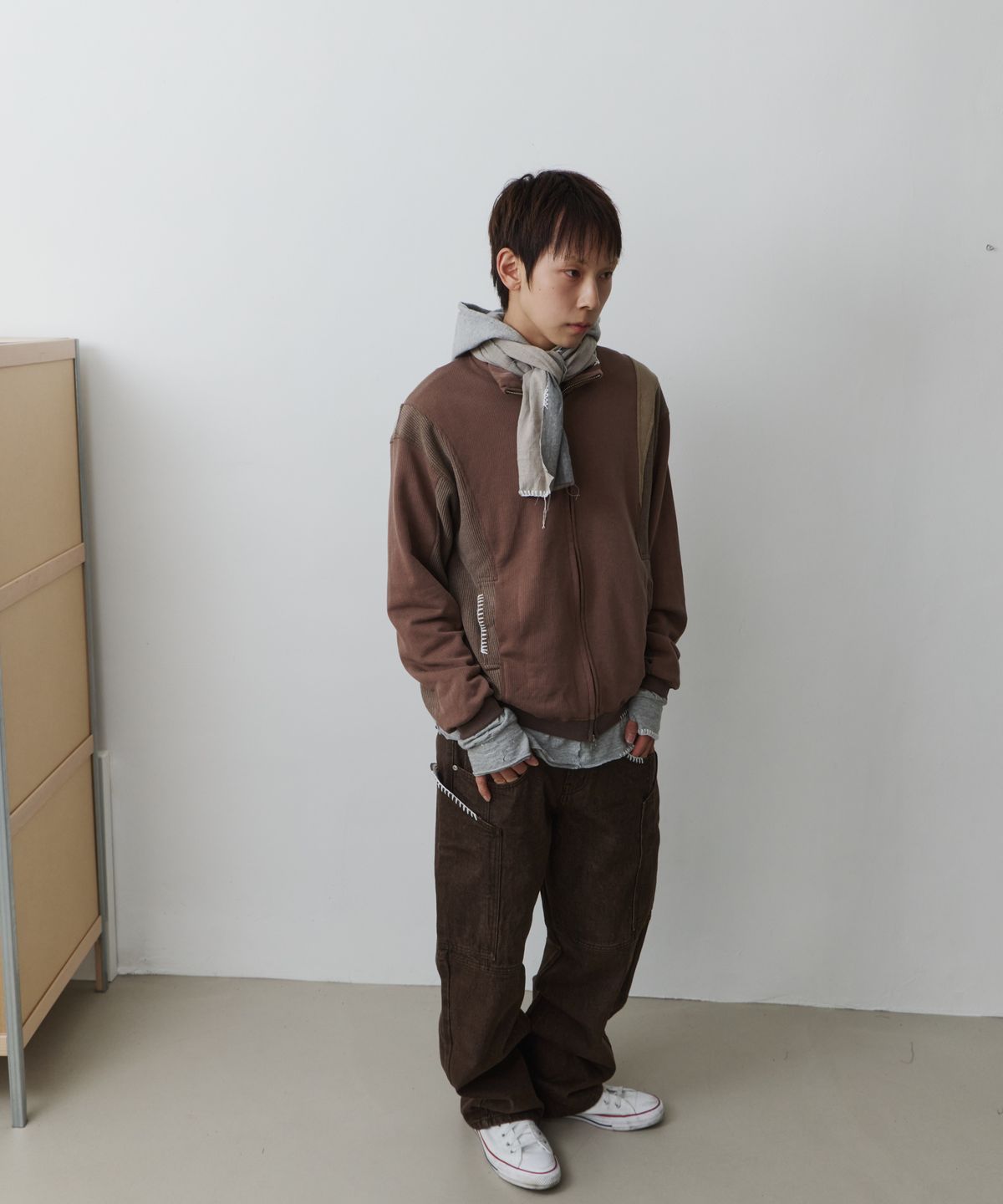 노쿨러스(NOSCOULEURS) UL SWEAT JERSEY 06 BROWN