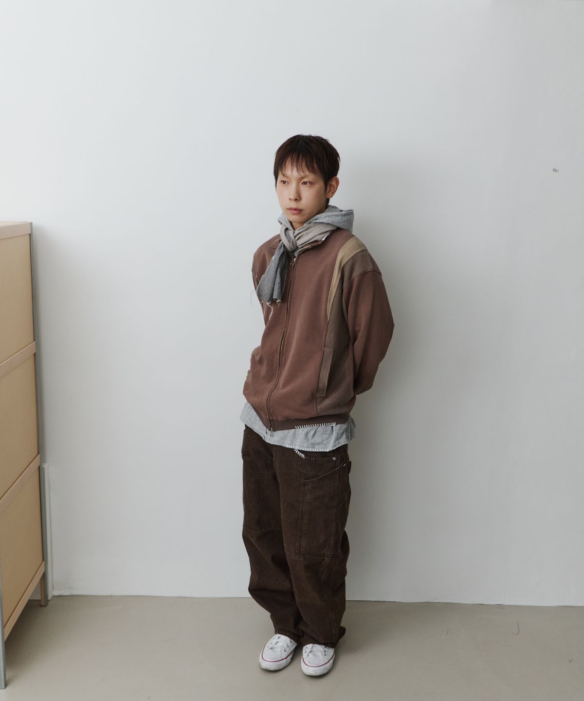 노쿨러스(NOSCOULEURS) UL SWEAT JERSEY 06 BROWN