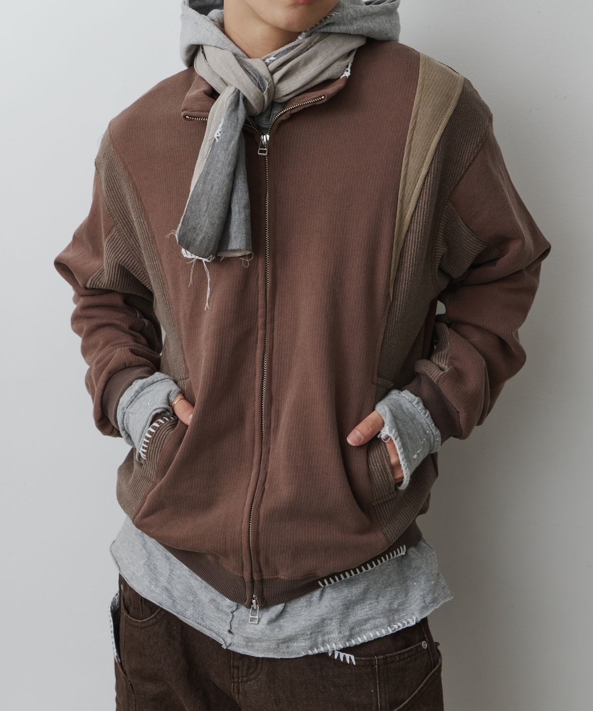 노쿨러스(NOSCOULEURS) UL SWEAT JERSEY 06 BROWN