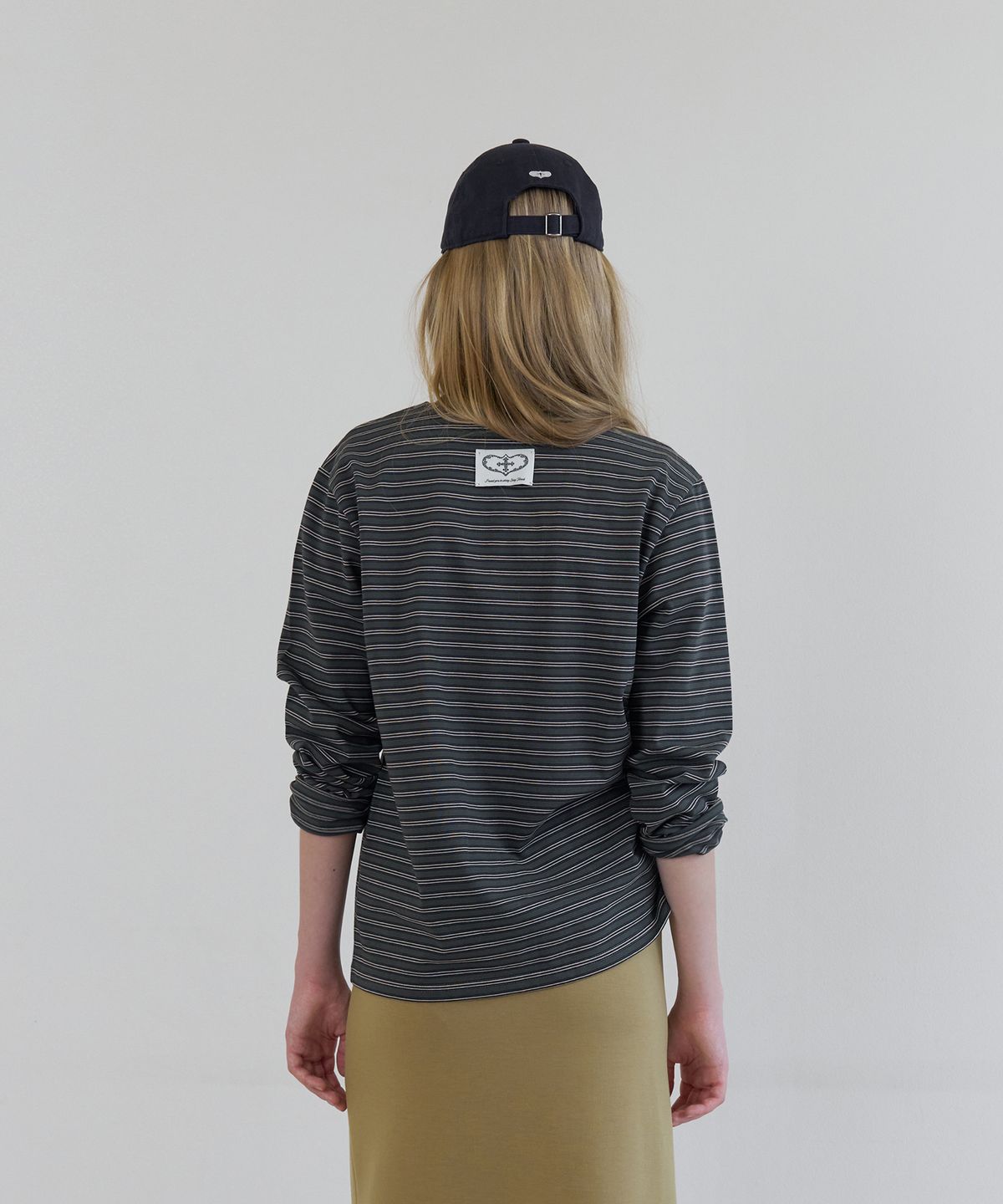 톤드(TONED) Pippin stripe t-shirt (green)