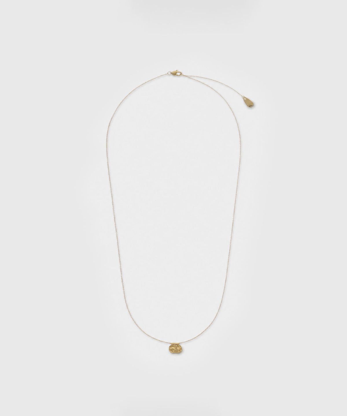 룩캐스트(LOOKAST) 페블 플레이트 펜던트 네크리스 / PEBBLE PLATE PENDANT NECKLACE_2colors