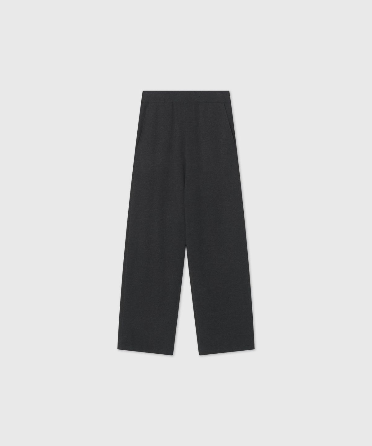 룩캐스트(LOOKAST) 울 이지 니트 조거 팬츠_차콜 그레이 / WOOL EASY KNIT JOGGER PANTS_CHARCOAL GREY