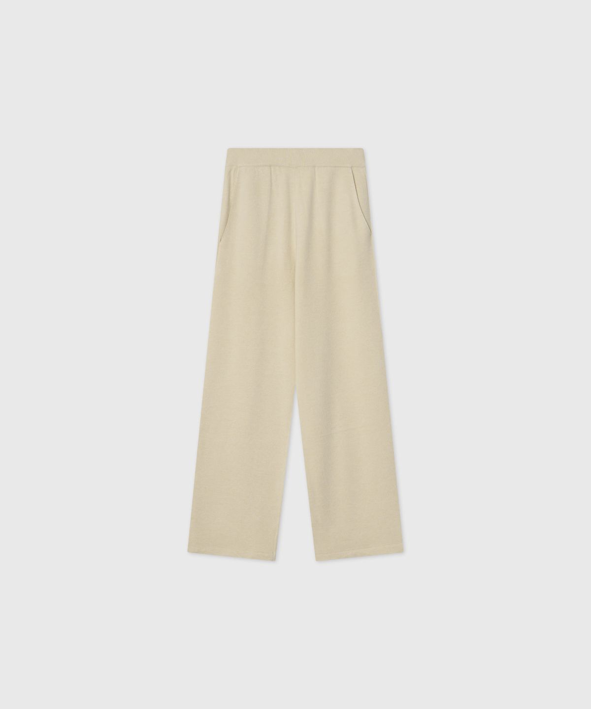 룩캐스트(LOOKAST) 울 이지 니트 조거 팬츠_베이지 / WOOL EASY KNIT JOGGER PANTS_BEIGE