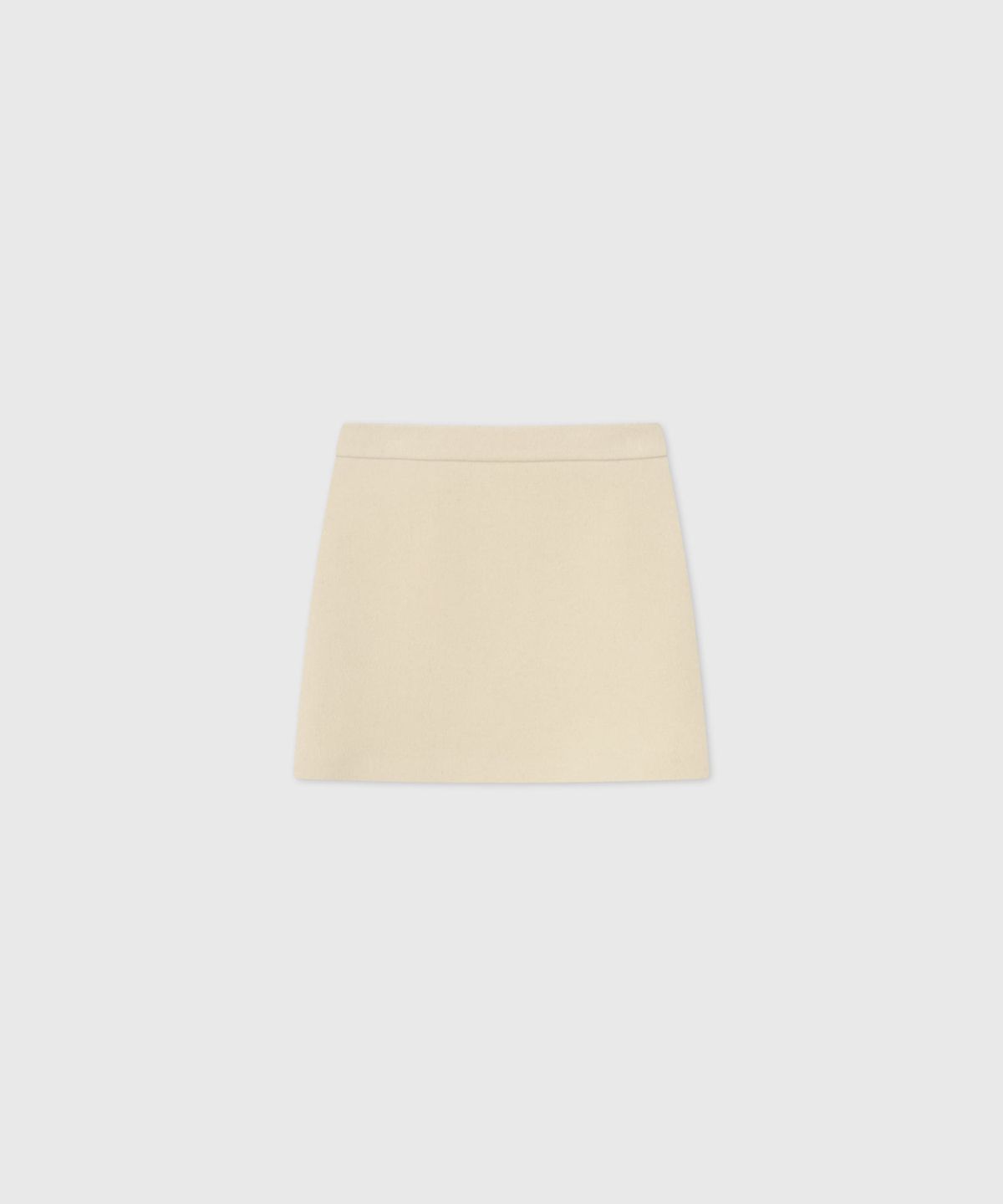 룩캐스트(LOOKAST) 소프트 울 트위드 미니 스커트_아이보리 / SOFT WOOL TWEED MINI SKIRT_IVORY