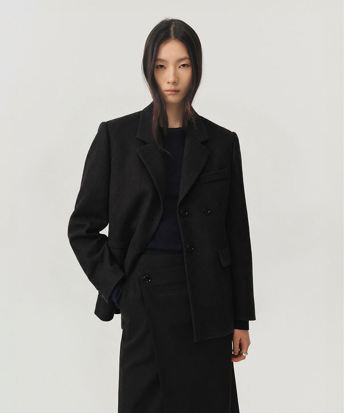 룩캐스트(LOOKAST) 울 투웨이 테일러드 재킷 / WOOL 2-WAY TAILORED JACKET_2colors