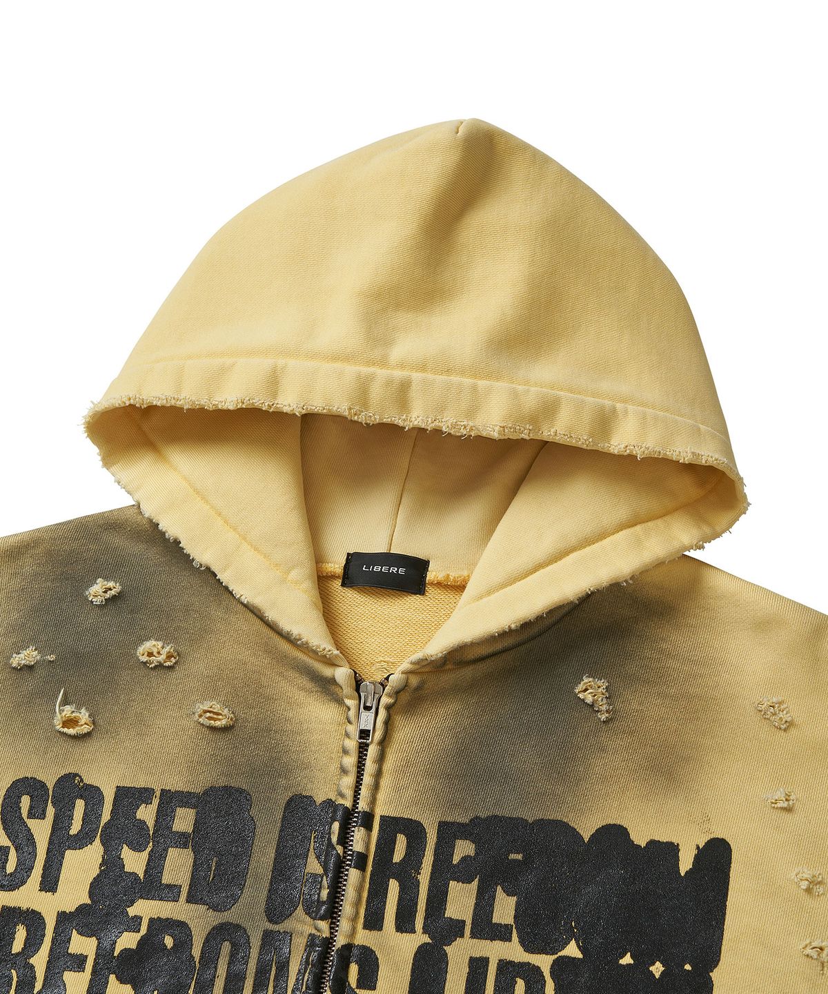 리베레(LIBERE) FULL SPEED ZIP HOODIE / YELLOW