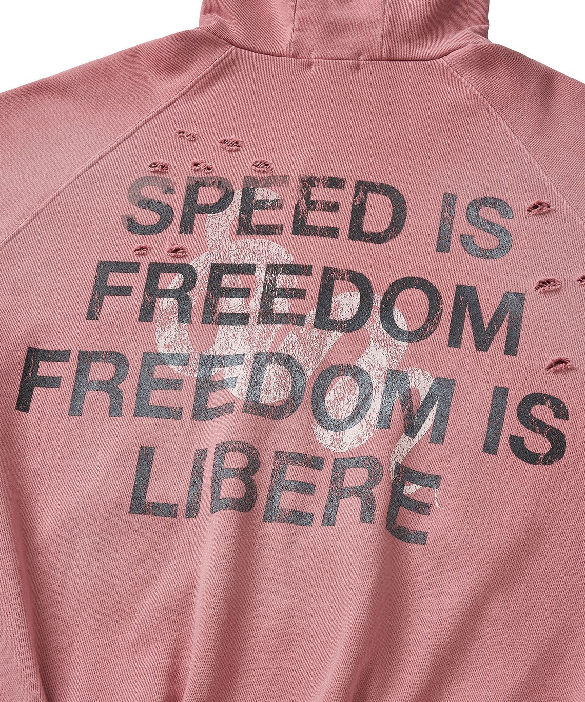 리베레(LIBERE) DOUBLE EIGHT SNAKE ZIP HOODIE / PINK