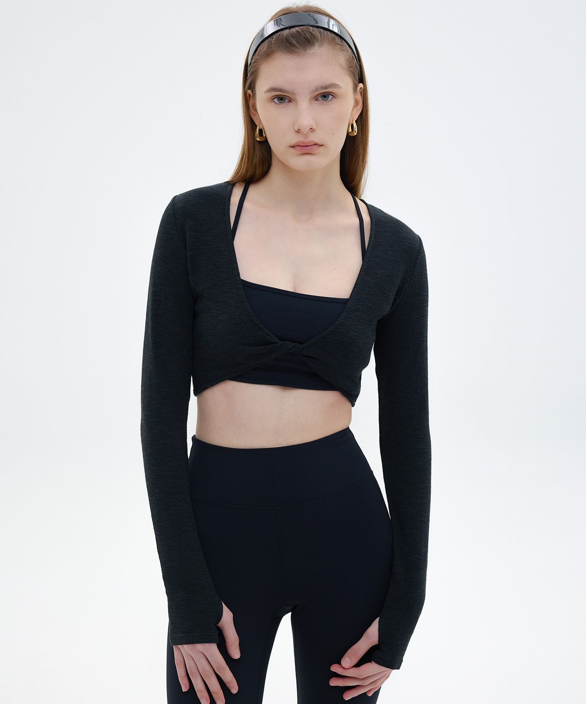 아데바(ADEVA) Front Twist Bolero Top - 3color
