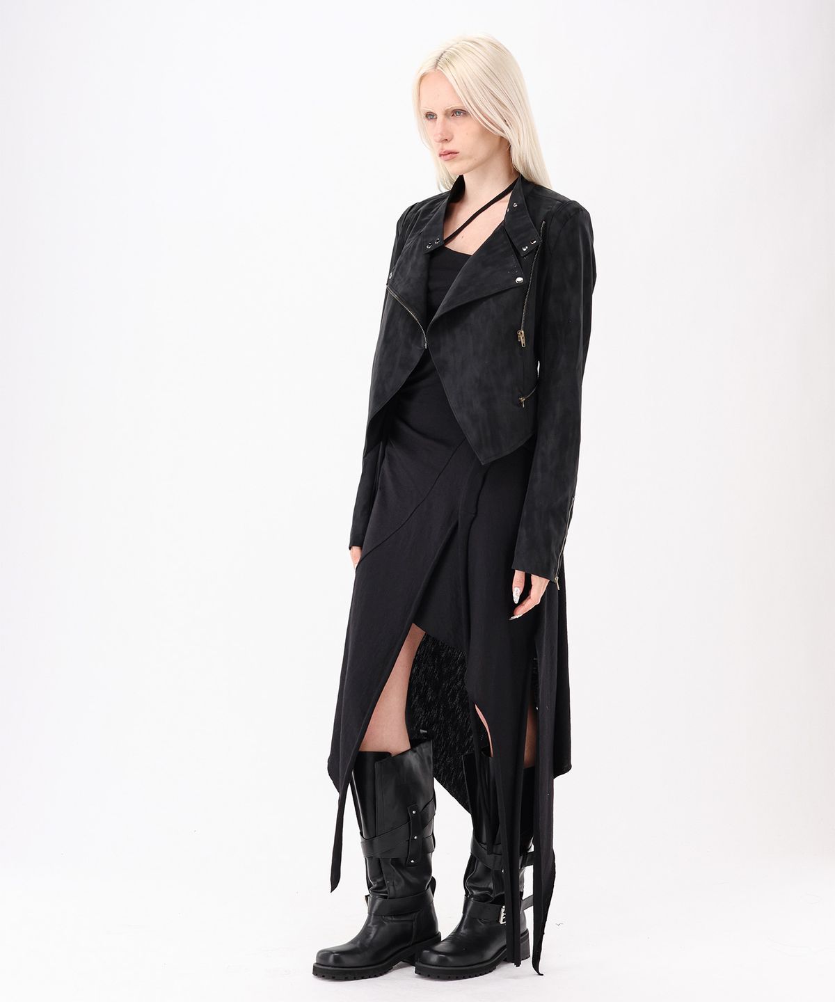녹타브(NOCTAVE) High Neck Rider Jacket