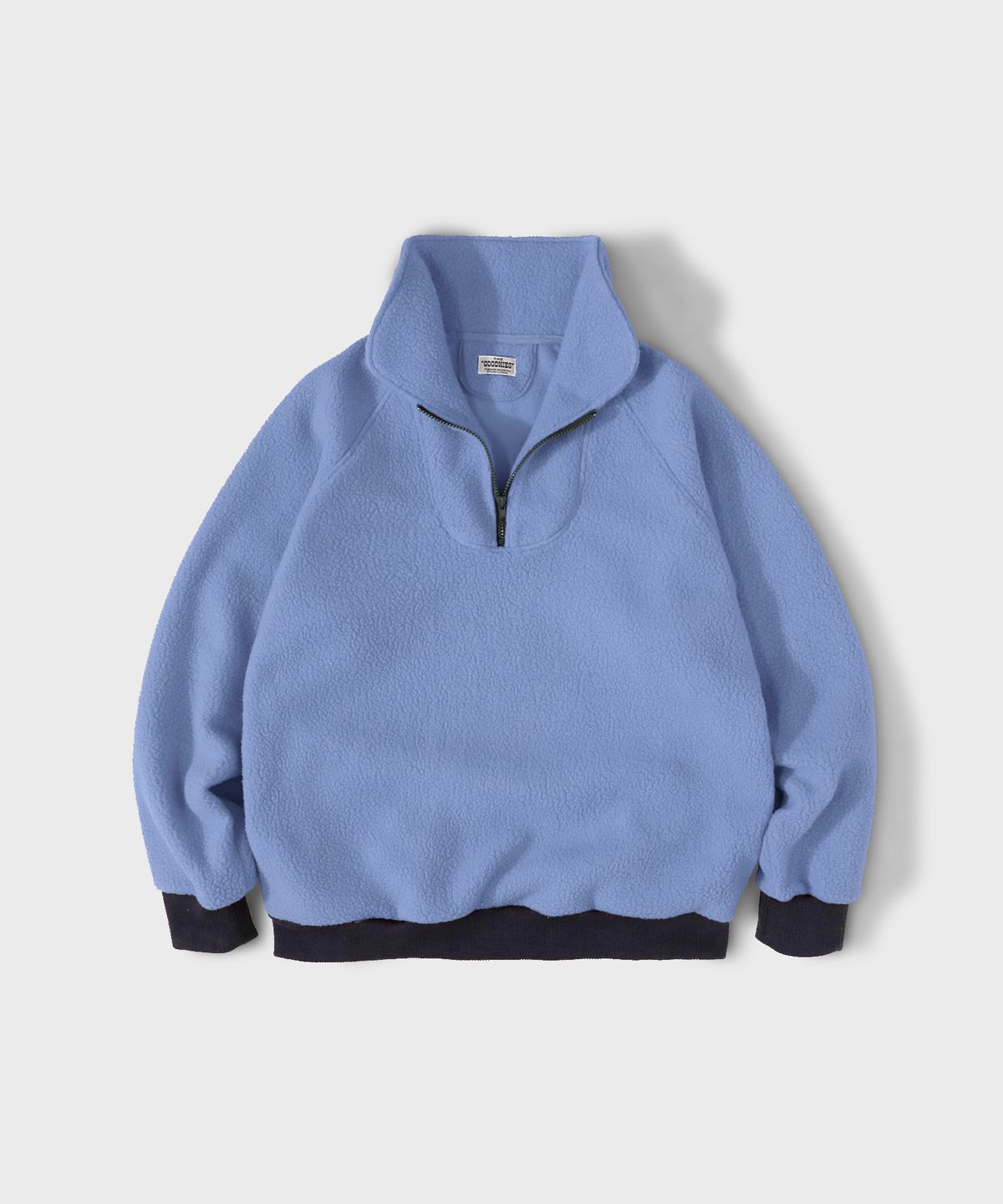 굿니스(GOODNIES) Beautiful Life. Fleece Half-Zip. SkyBlue